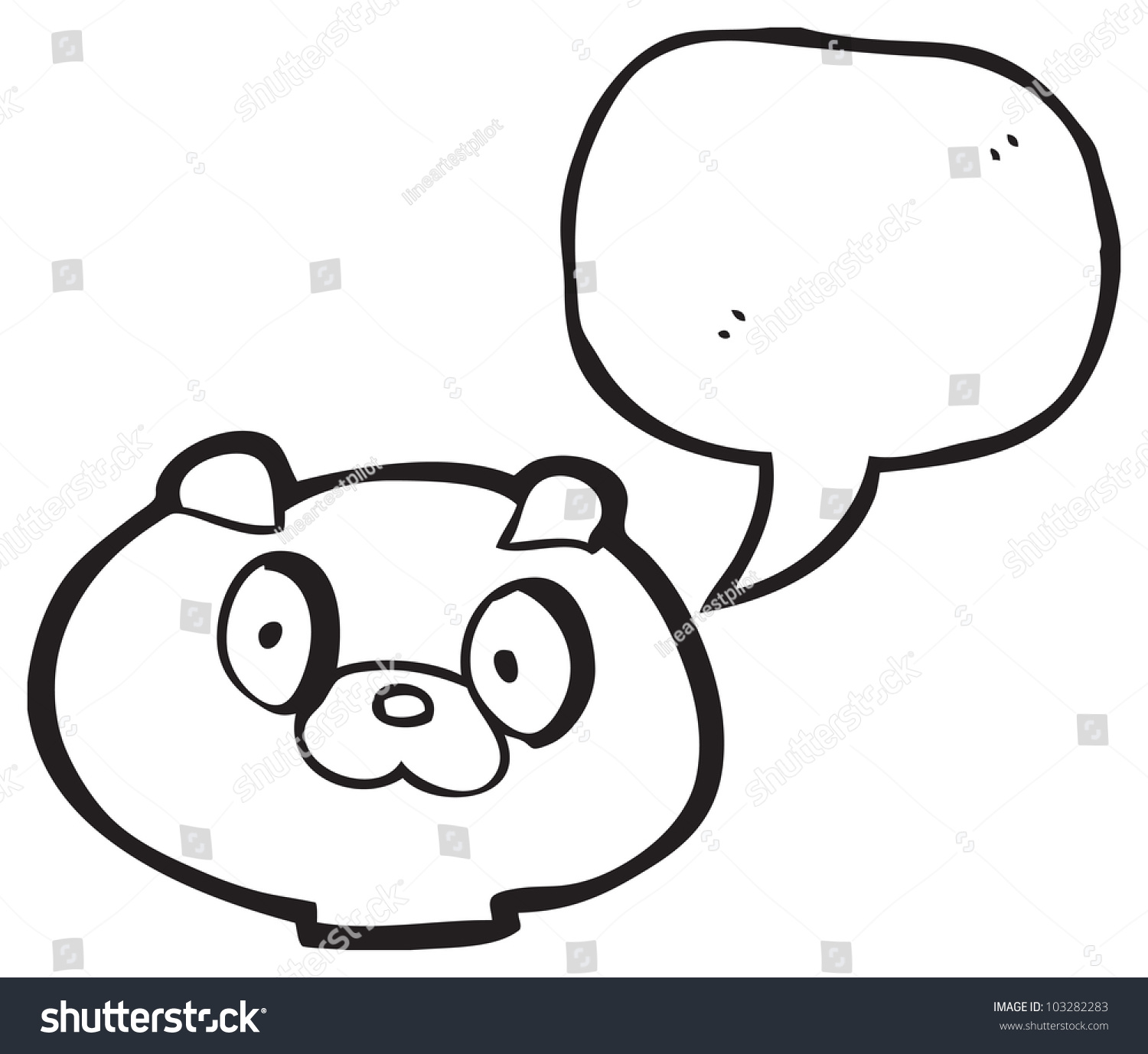 Cartoon Dog Face Stock Illustration 103282283 - Shutterstock