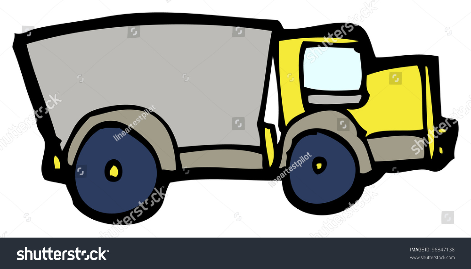 Cartoon Dumper Truck Stock Illustration 96847138 - Shutterstock