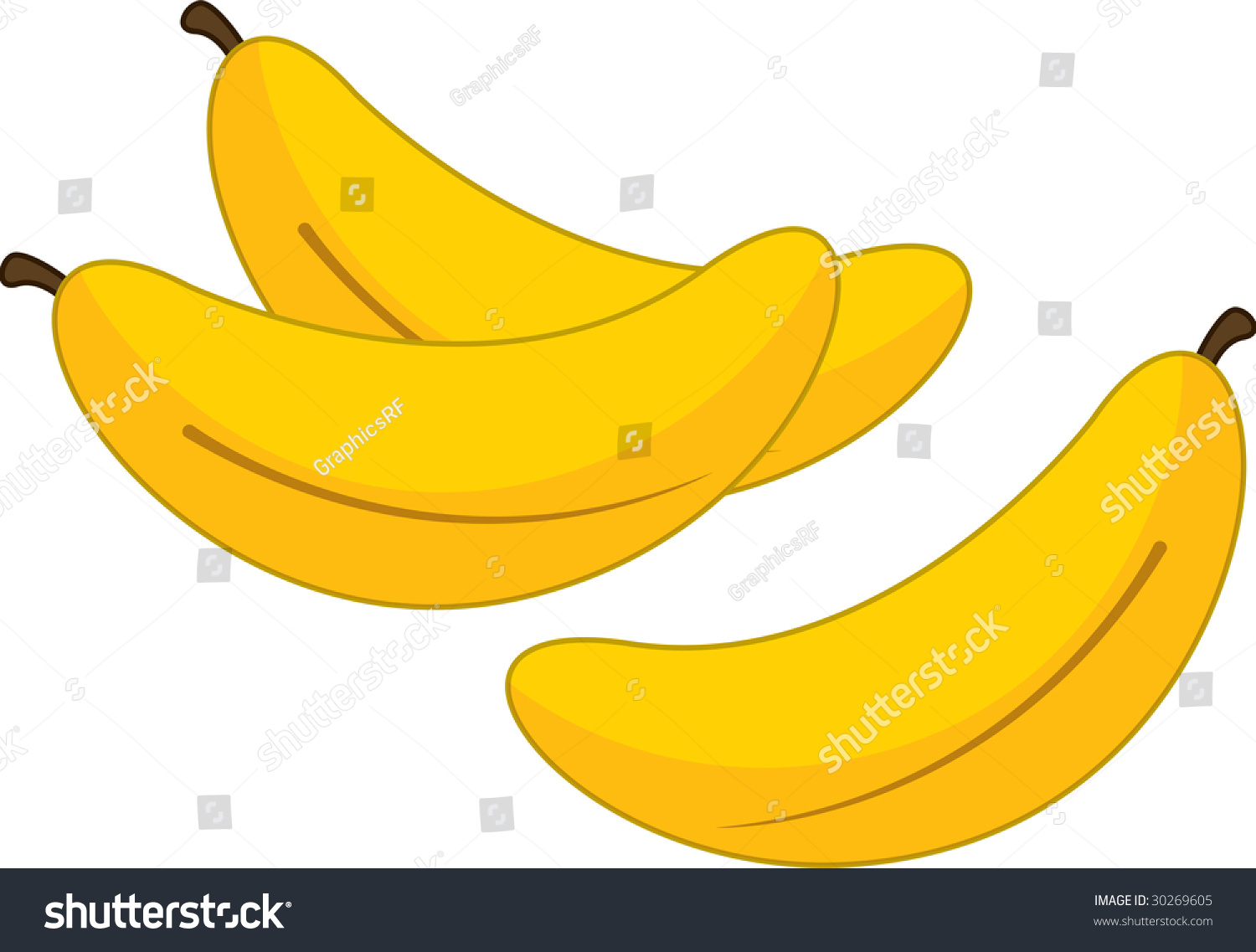 Cartoon Illustration Bananas Stock Illustration 30269605 - Shutterstock