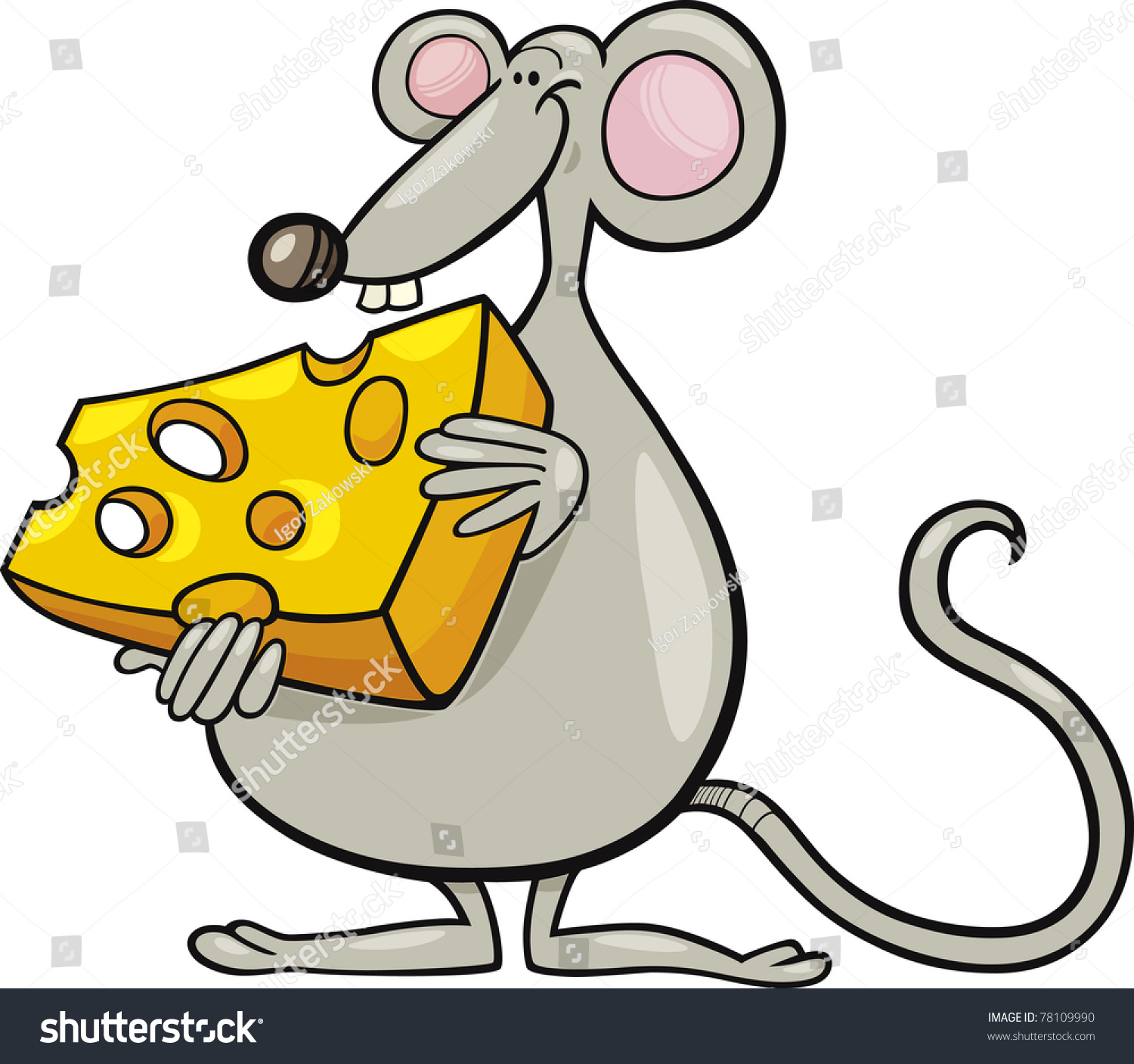 clipart mouse eating cheese - photo #36