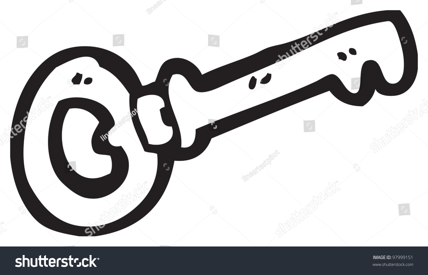 Cartoon Key Stock Photo 97999151 : Shutterstock