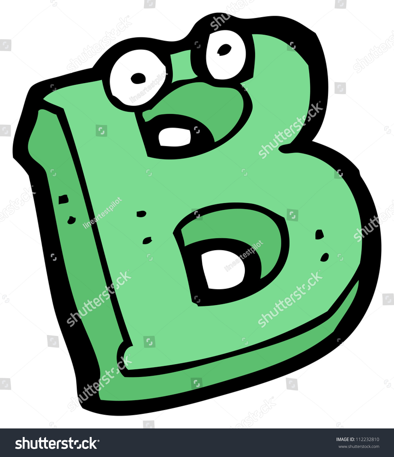 Cartoon Letter B Stock Photo 112232810 : Shutterstock