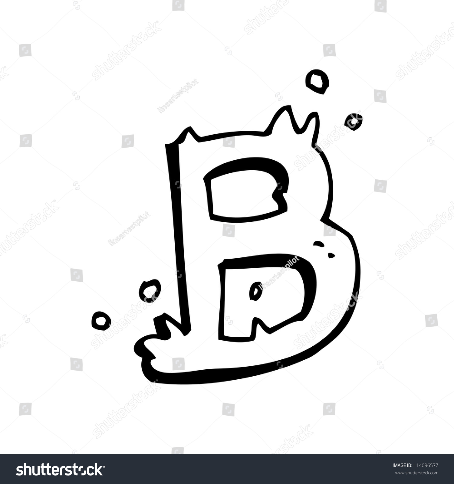 Cartoon Letter B Stock Illustration 114096577 - Shutterstock