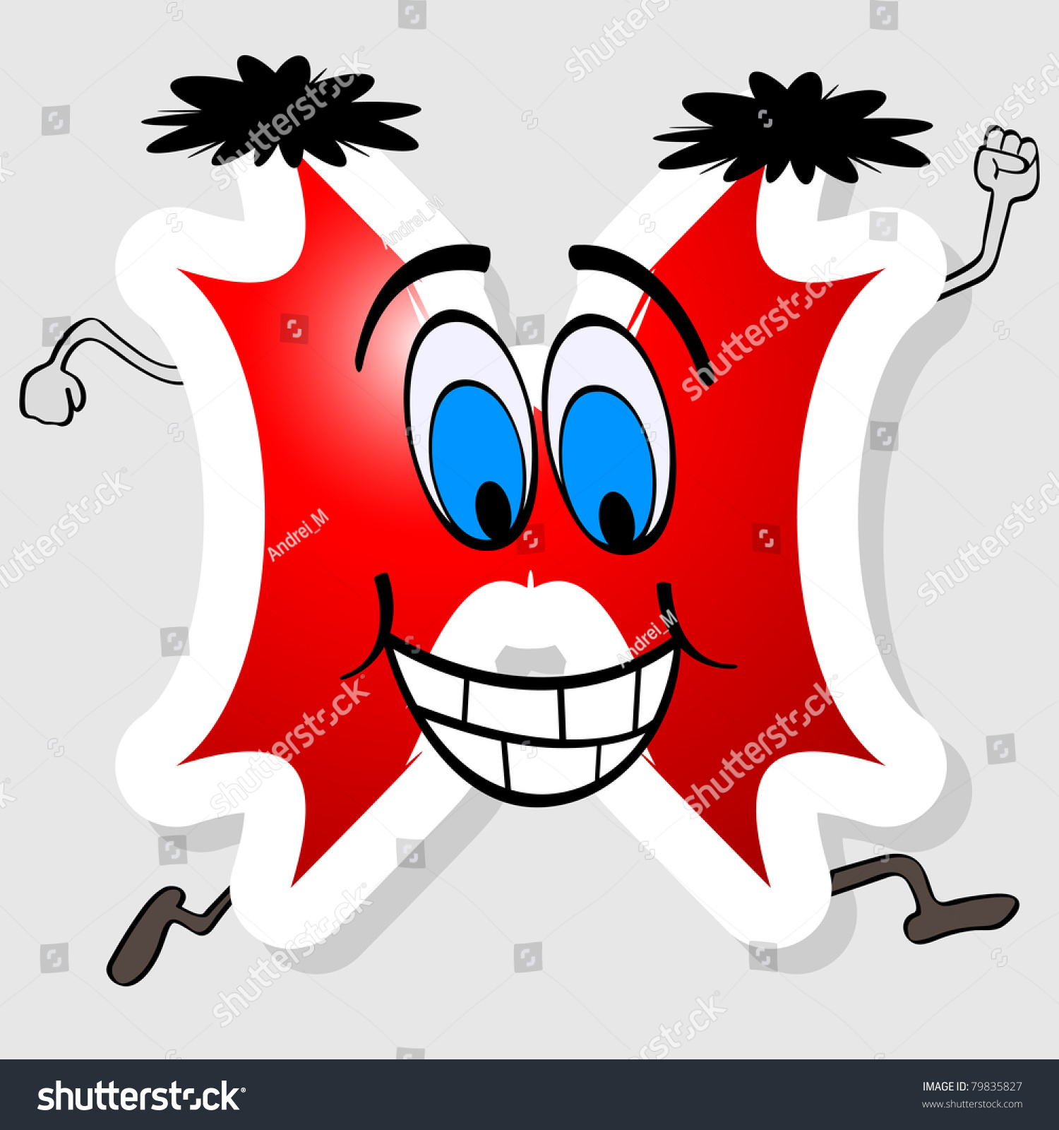 Cartoon Letter H Stock Photo 79835827 : Shutterstock