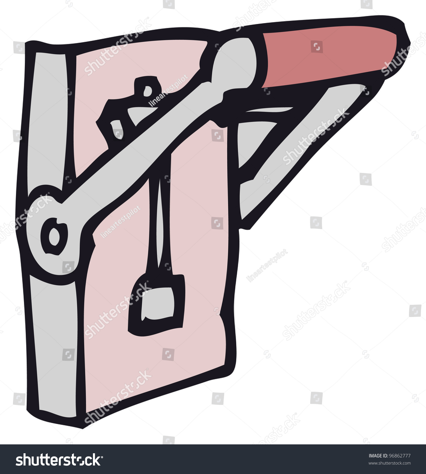 Cartoon Lever Stock Photo 96862777 : Shutterstock