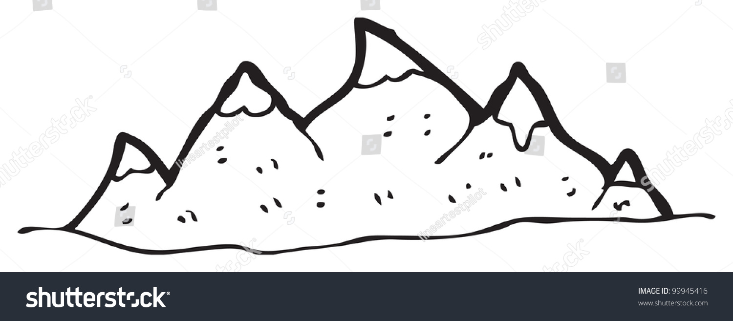 Cartoon Mountain Range Stock Photo 99945416 : Shutterstock