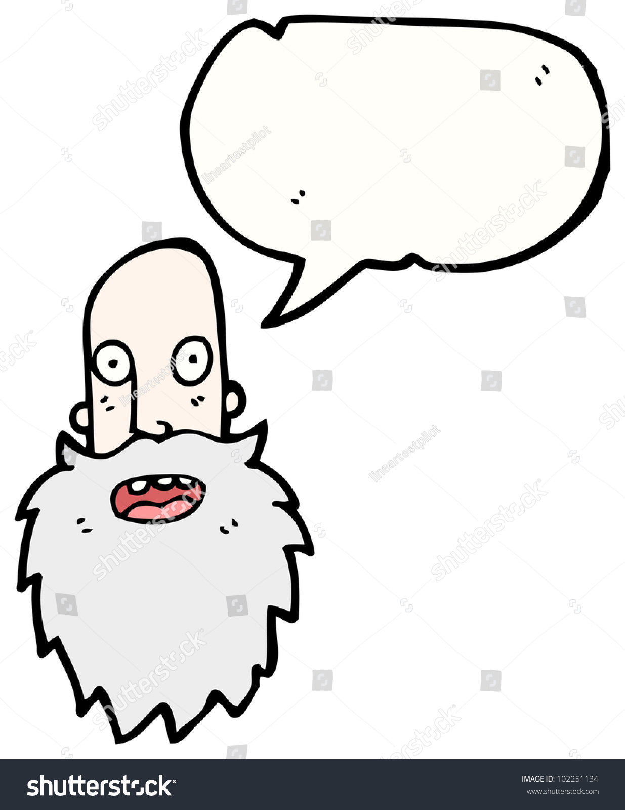 Cartoon Old Man Face Stock Photo 102251134 : Shutterstock