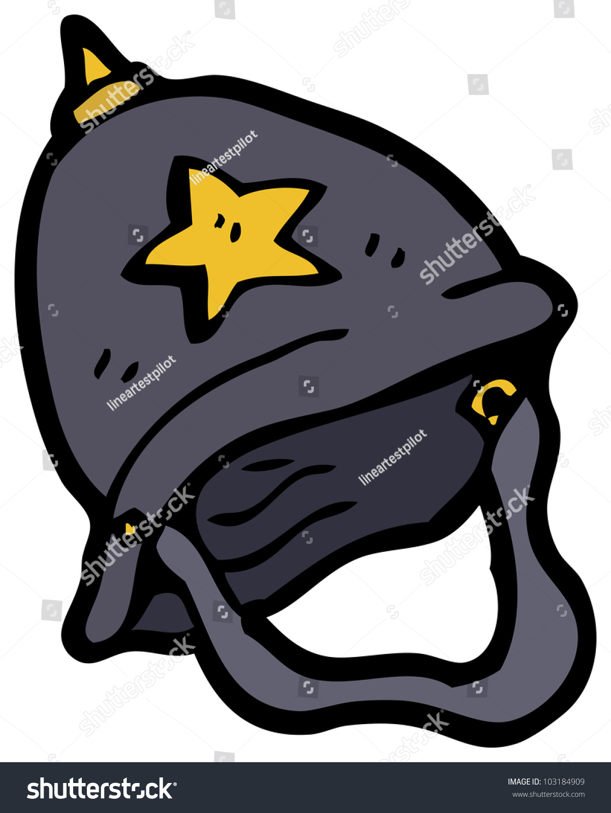 Cartoon Police Helmet Stock Photo 103184909 : Shutterstock