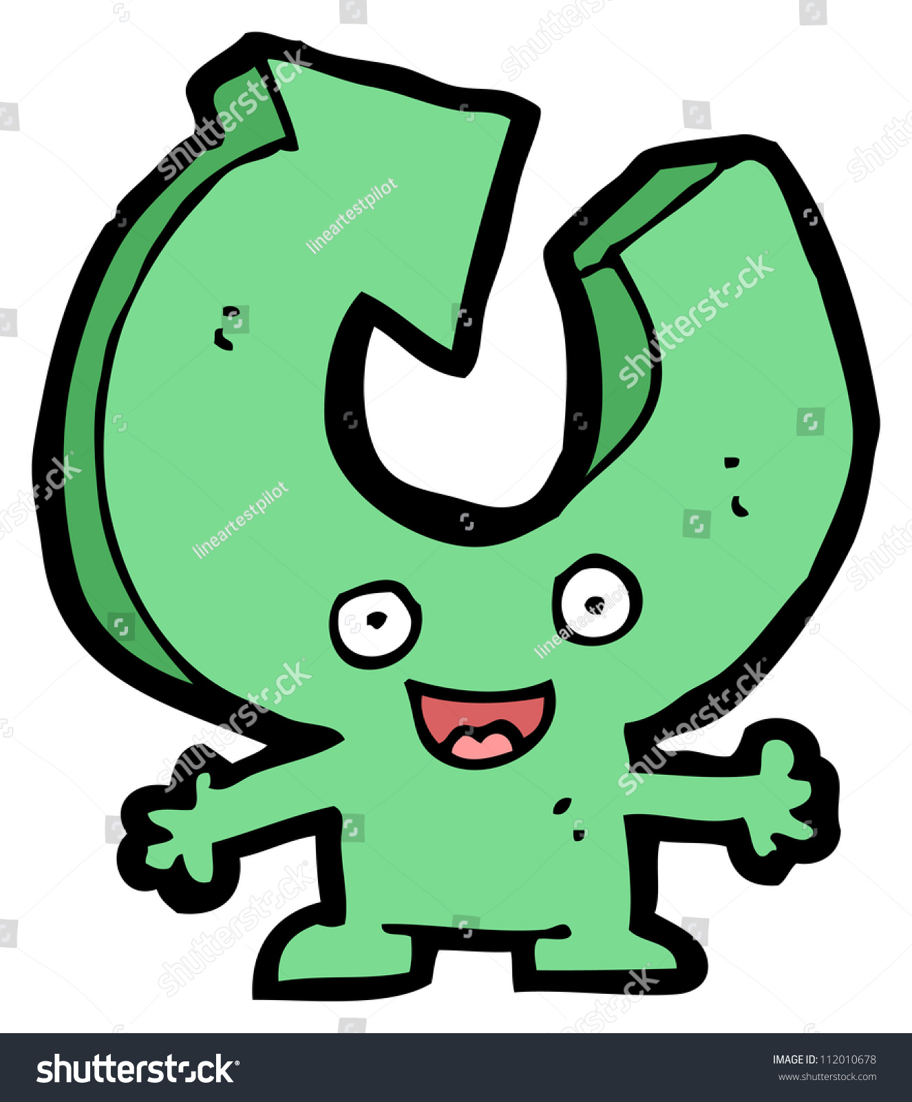 Cartoon Recycling Character Stock Illustration 112010678 - Shutterstock