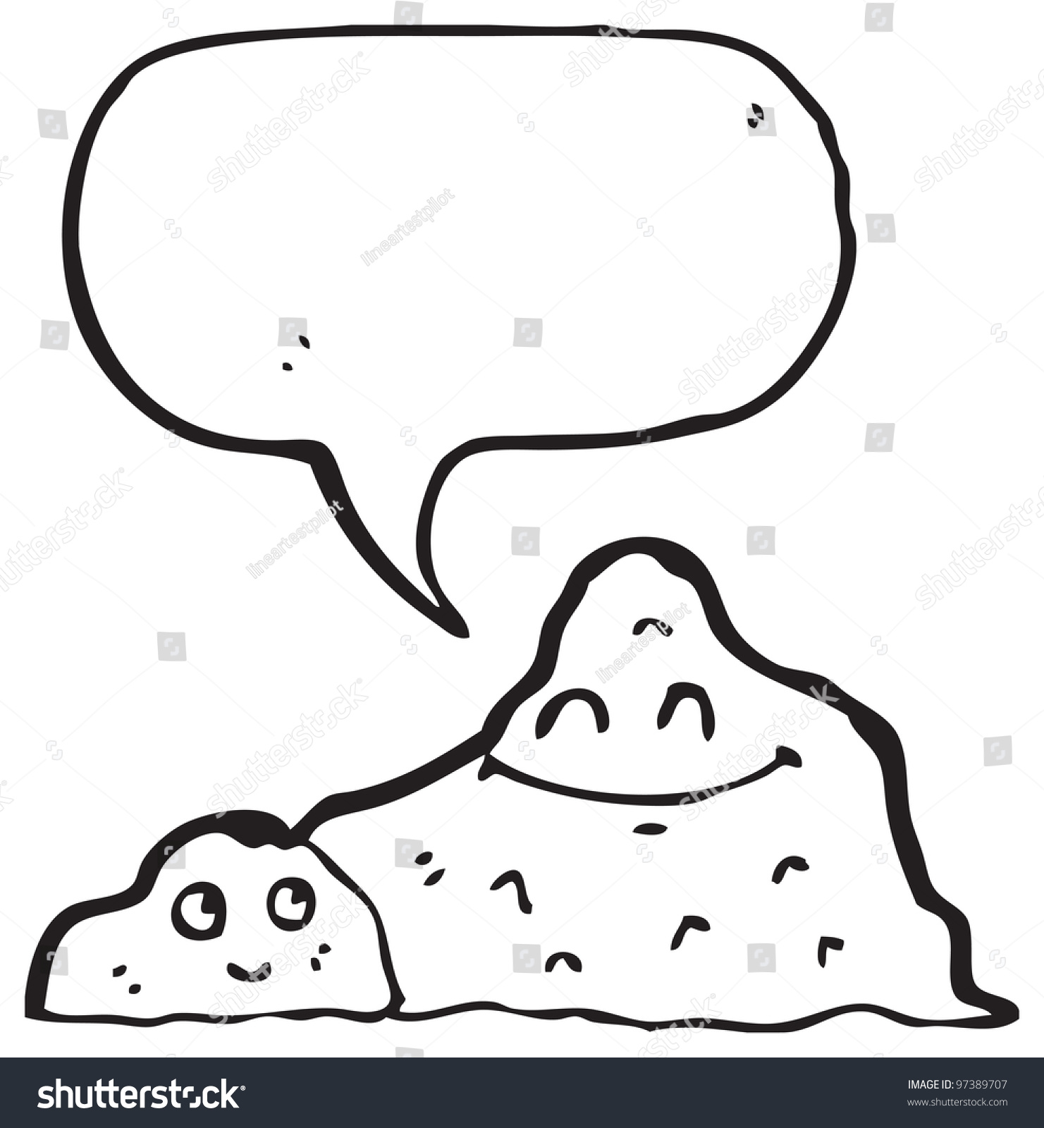 Cartoon Rocks Stock Photo 97389707 : Shutterstock