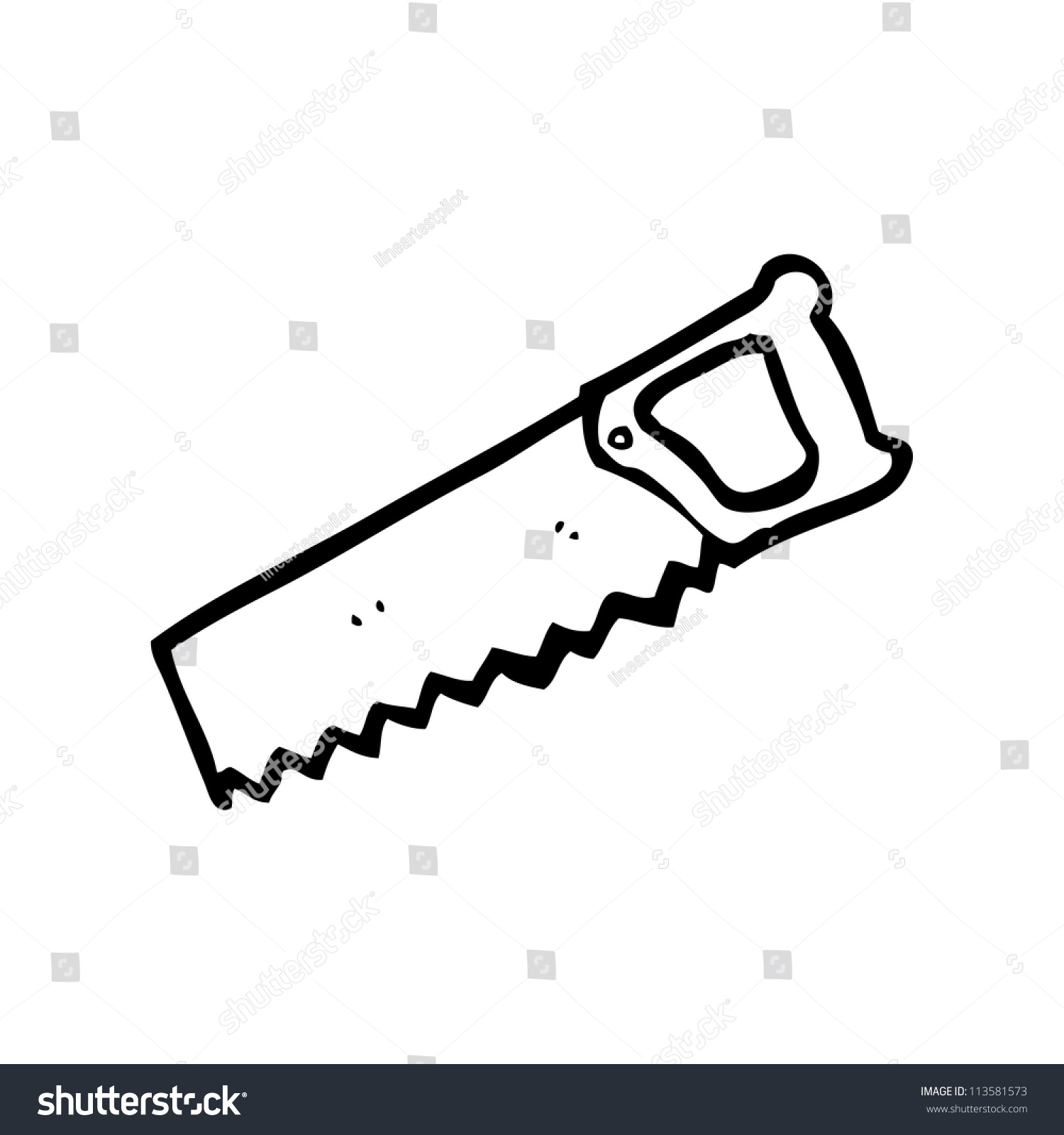 Cartoon Saw Stock Photo 113581573 : Shutterstock