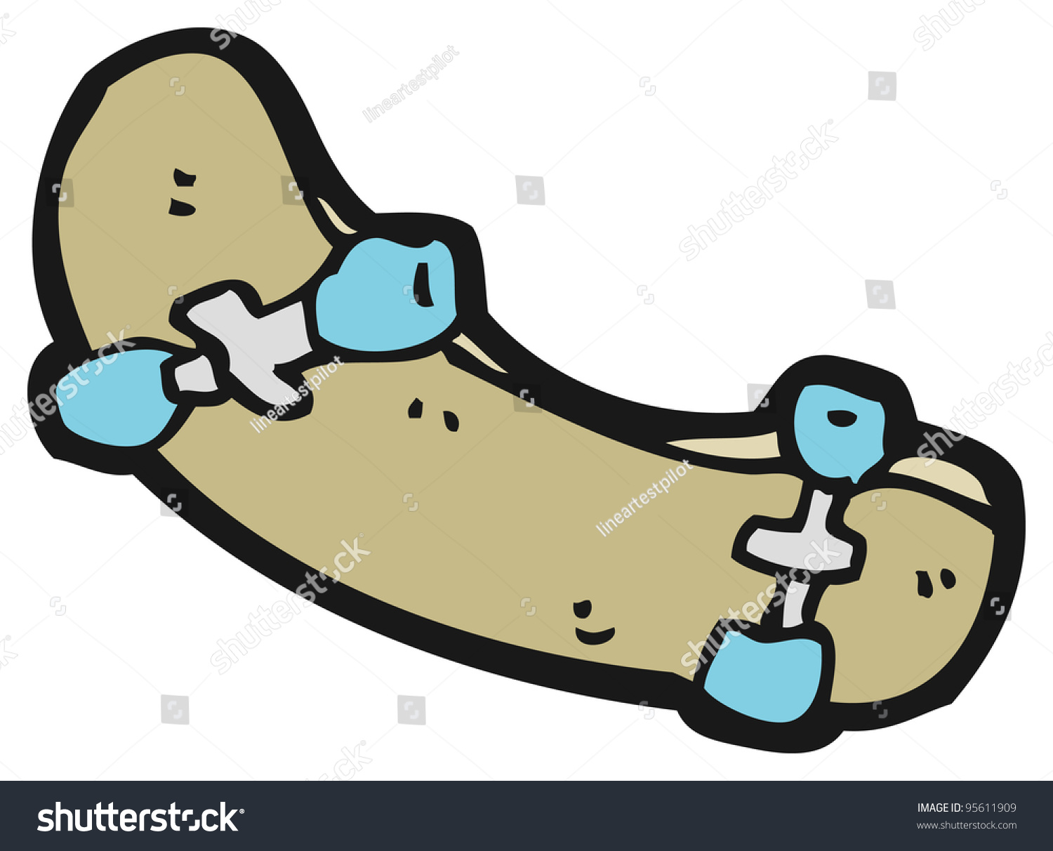 Cartoon Skateboard Stock Photo 95611909 : Shutterstock