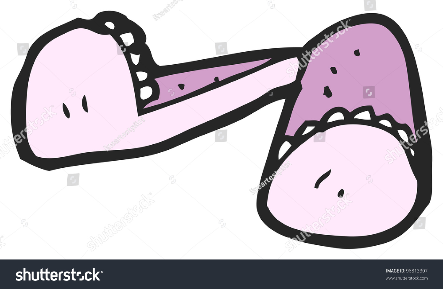 Cartoon Slippers Stock Photo 96813307 : Shutterstock