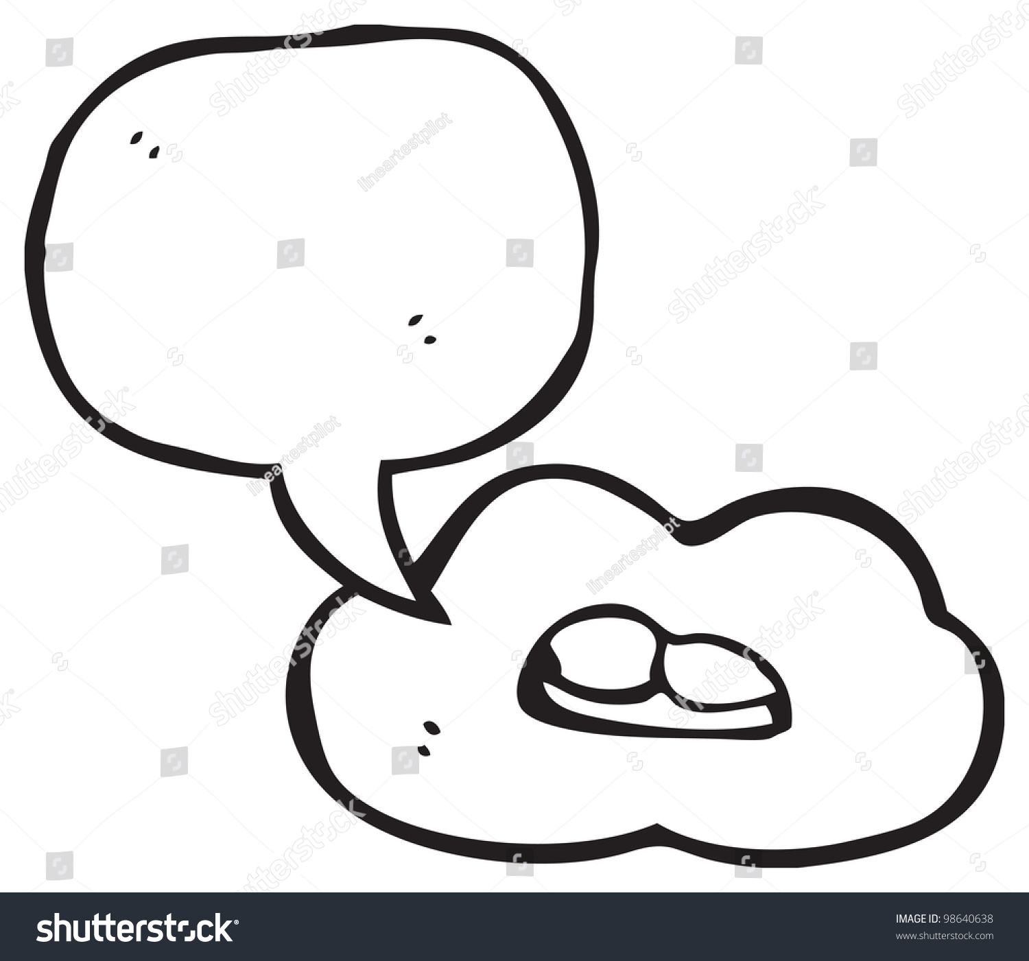 Cartoon Talking Mouth Stock Illustration 98640638 - Shutterstock