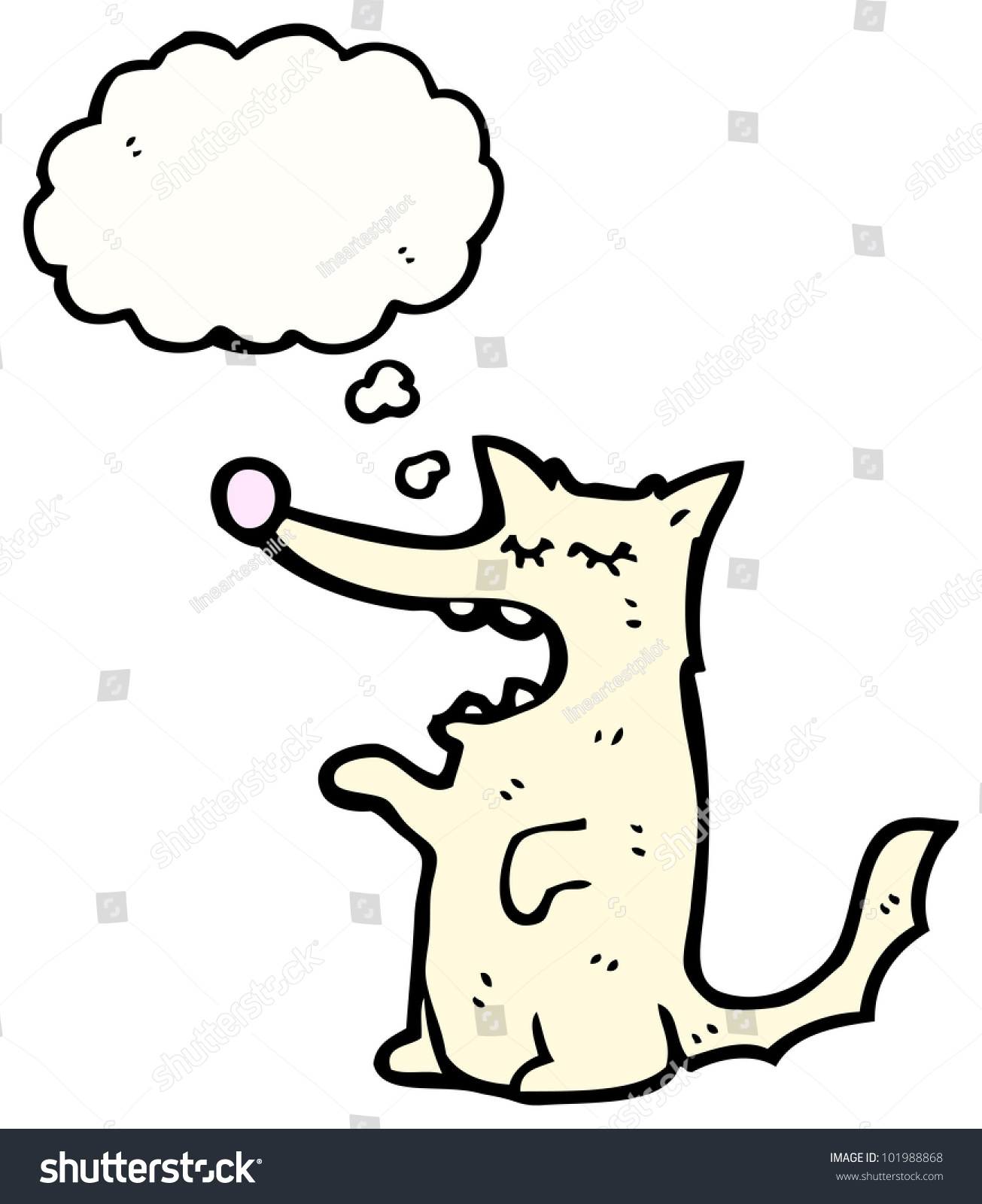 Cartoon White Wolf Stock Photo 101988868 : Shutterstock