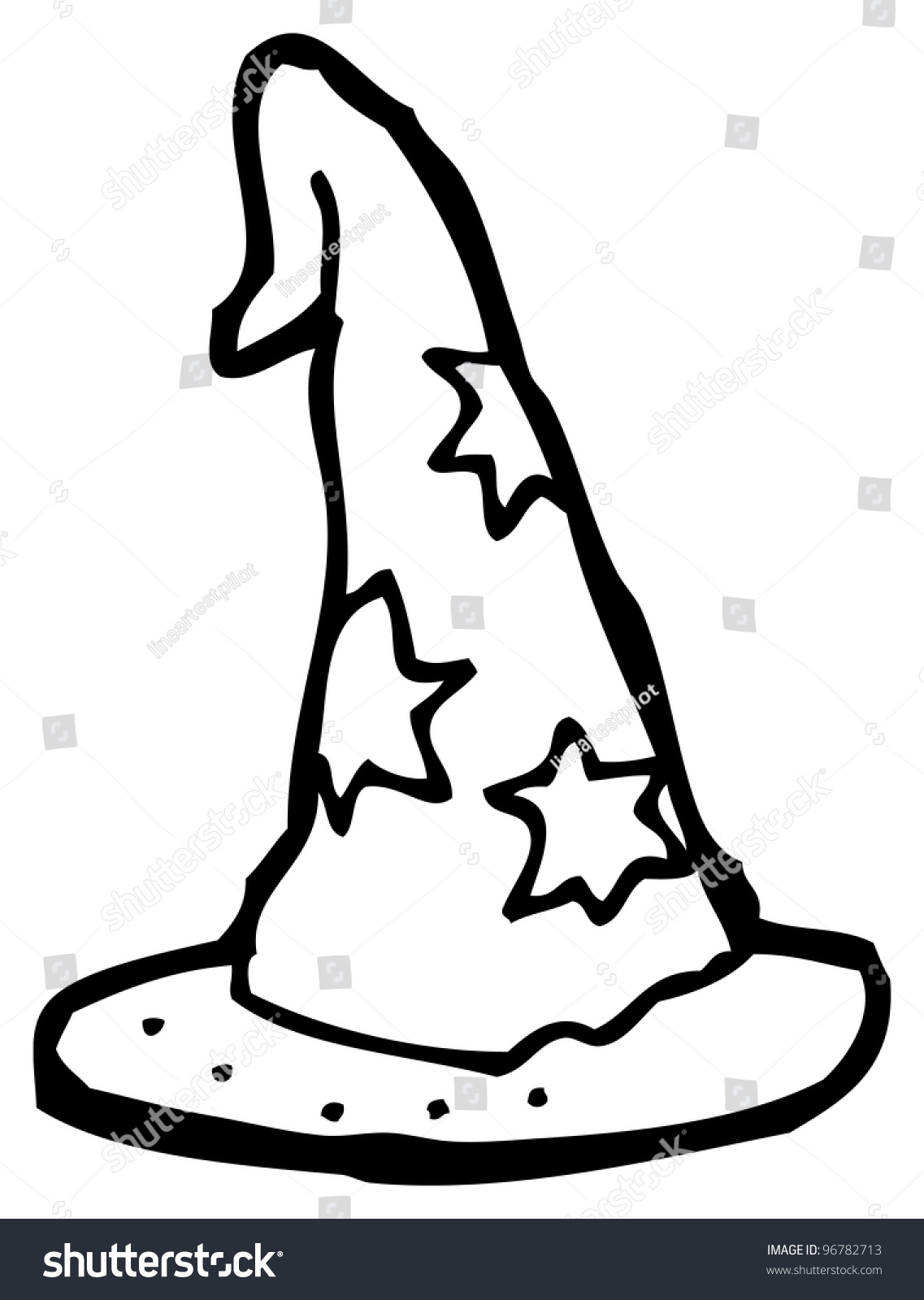 Cartoon Wizard Hat Stock Photo 96782713 : Shutterstock