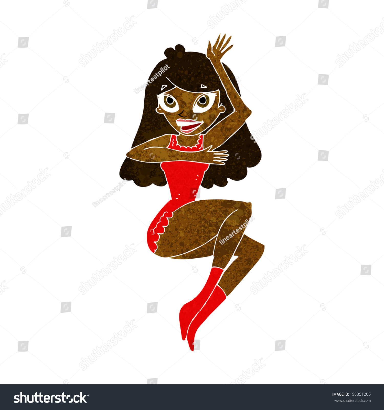 Cartoon Woman Lingerie Stock Illustration 198351206 Shutterstock