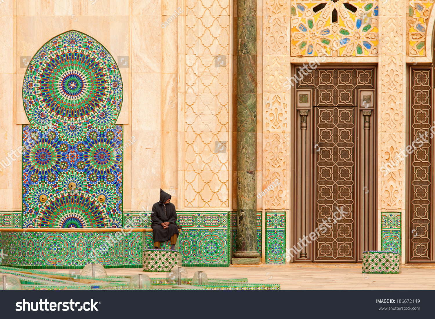 1100 #B86A13 Casablanca Morocco: Ornate Exterior Brass Door Of Hassan II Mosque In picture/photo Ornate Front Doors 39791500