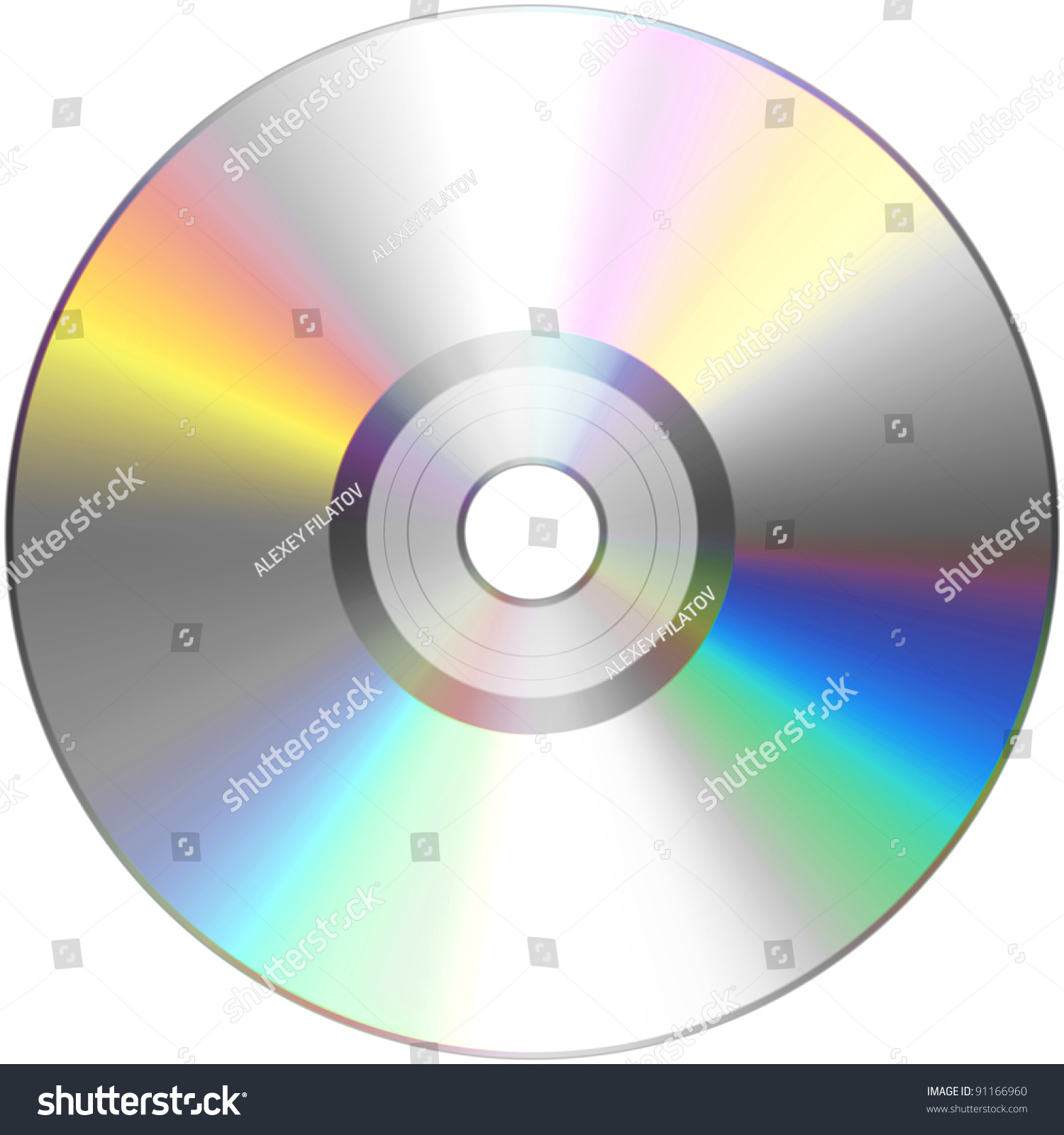 Cd Isolated On White Stock Photo 91166960 : Shutterstock