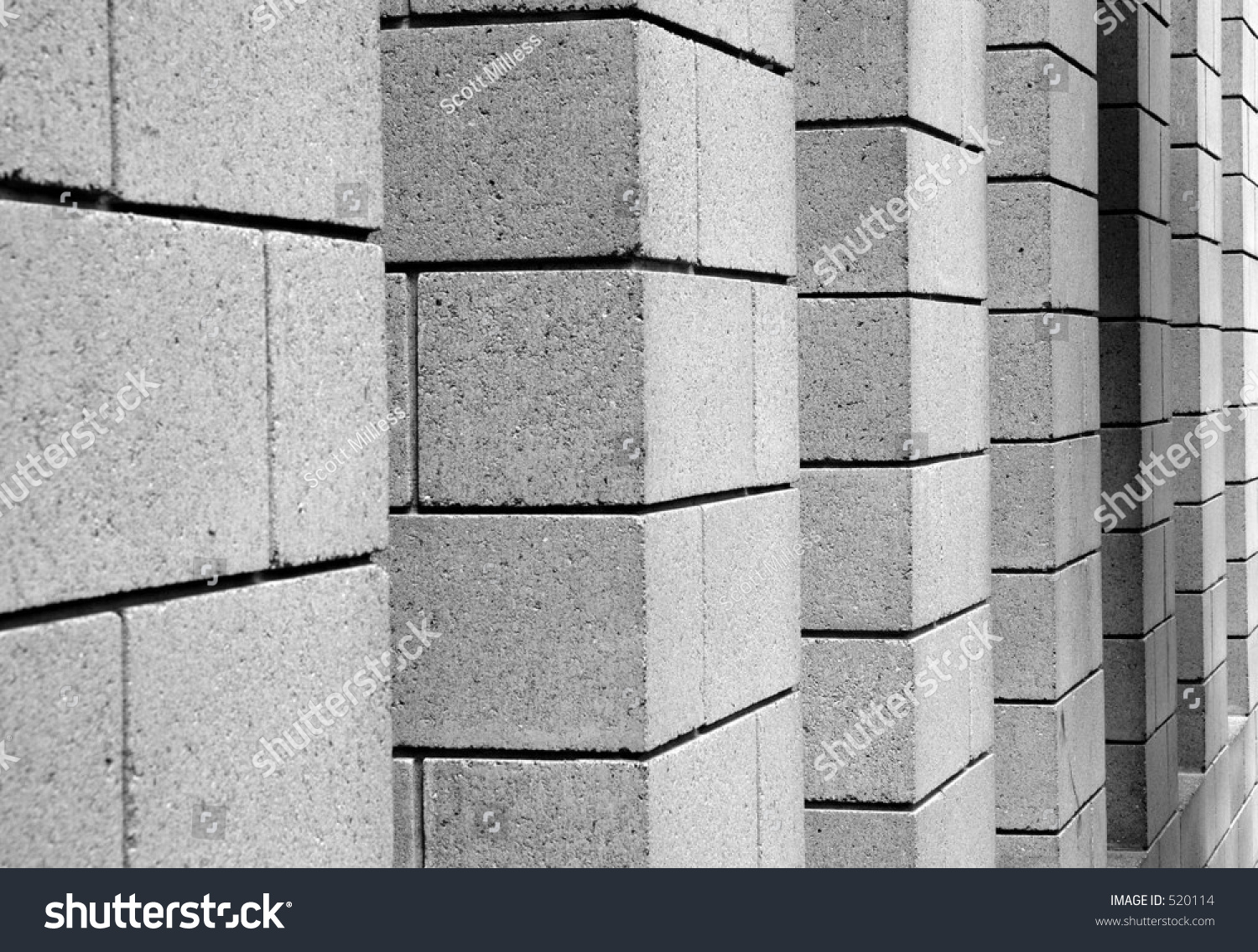Cement Block Structure Stock Photo 520114 : Shutterstock