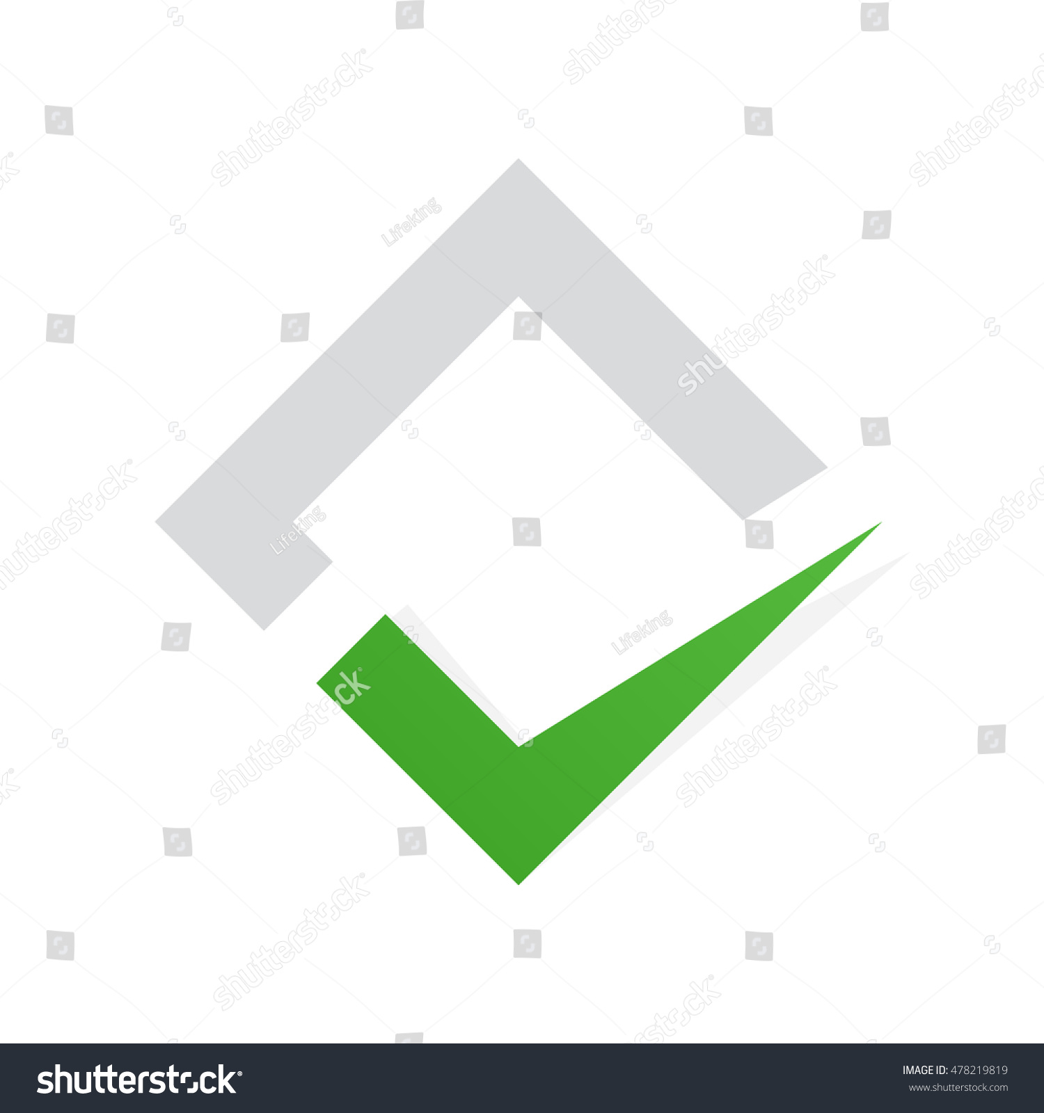 Check Mark Logo Ok Template Icon 库存插图 478219819 Shutterstock