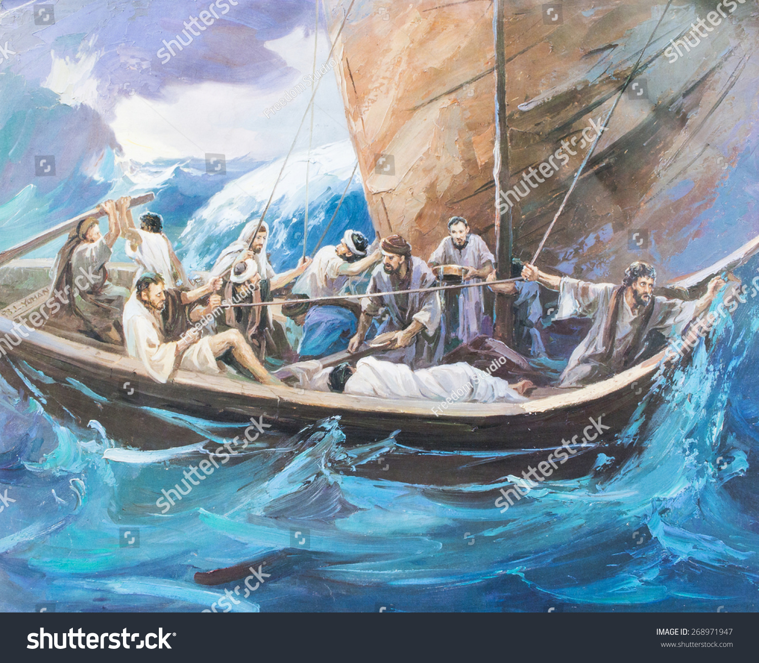 jesus in a boat clipart - photo #33