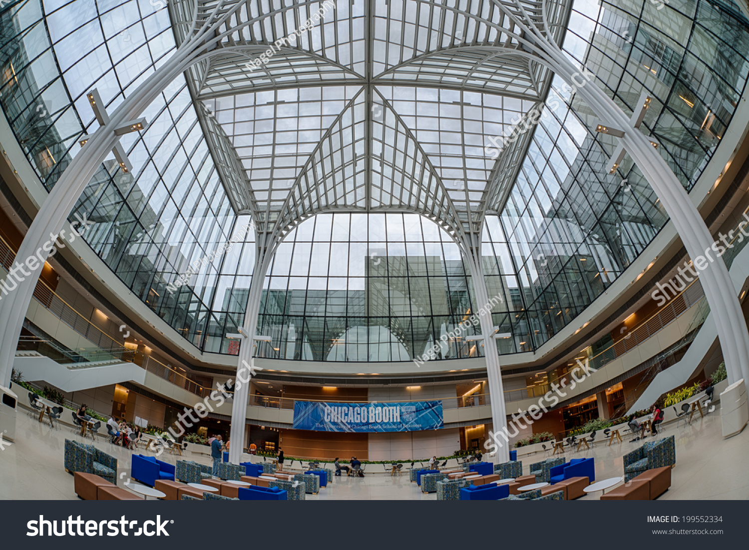 Chicago, Illinois - June 18: Interior Of The Booth School Of Business ...