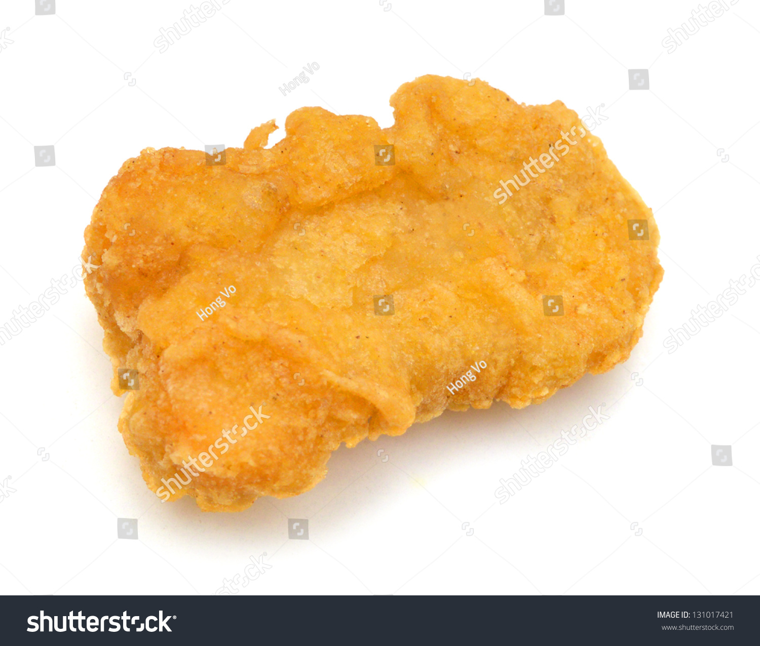 Chicken Nugget Isolated On White Background Stock Photo 131017421