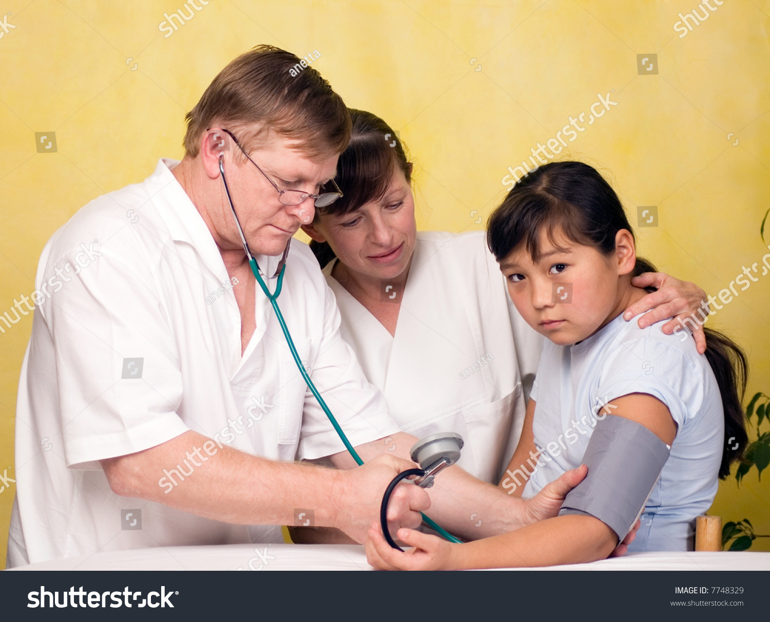 Medical Examination Of Child. Stock Photo - Image of 