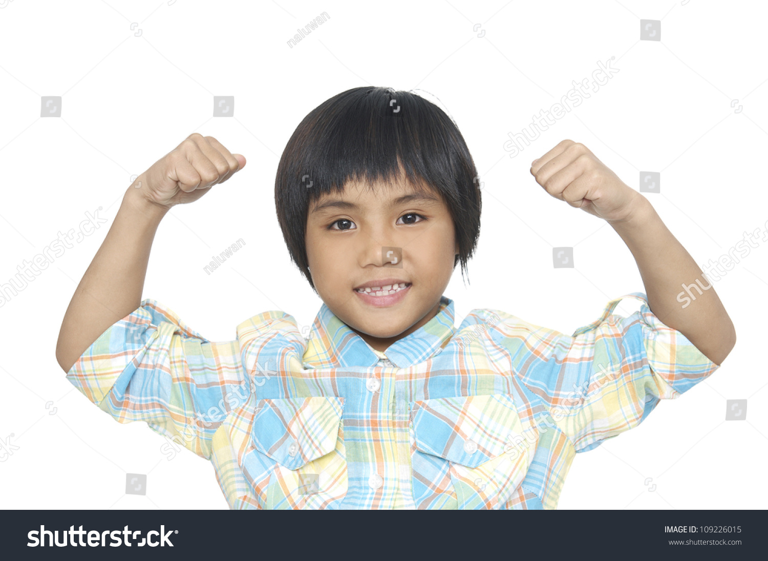 Children Excited Kid Happy Winner Expression Stock Photo 109226015