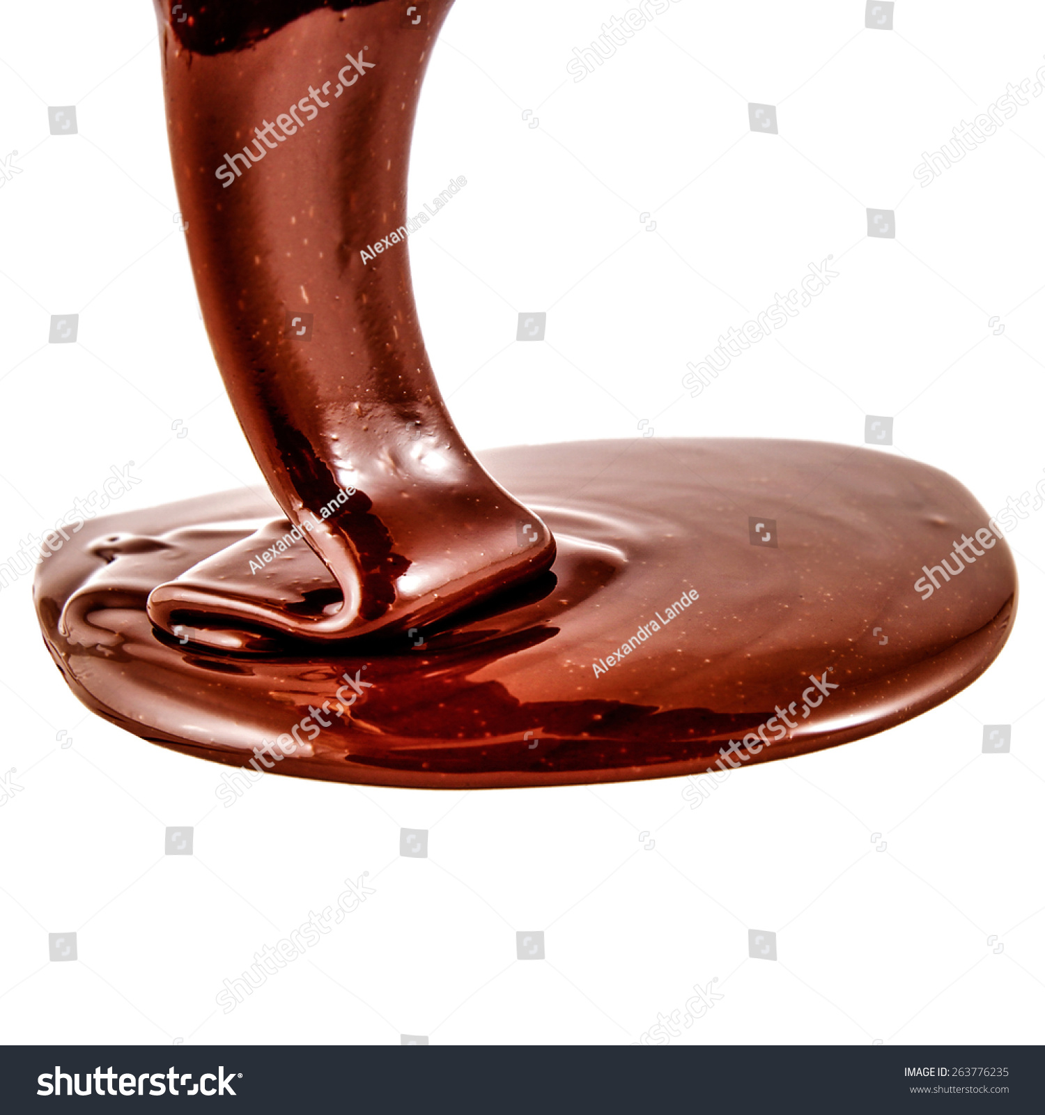 Chocolate Falling From Above Stock Photo 263776235 Shutterstock