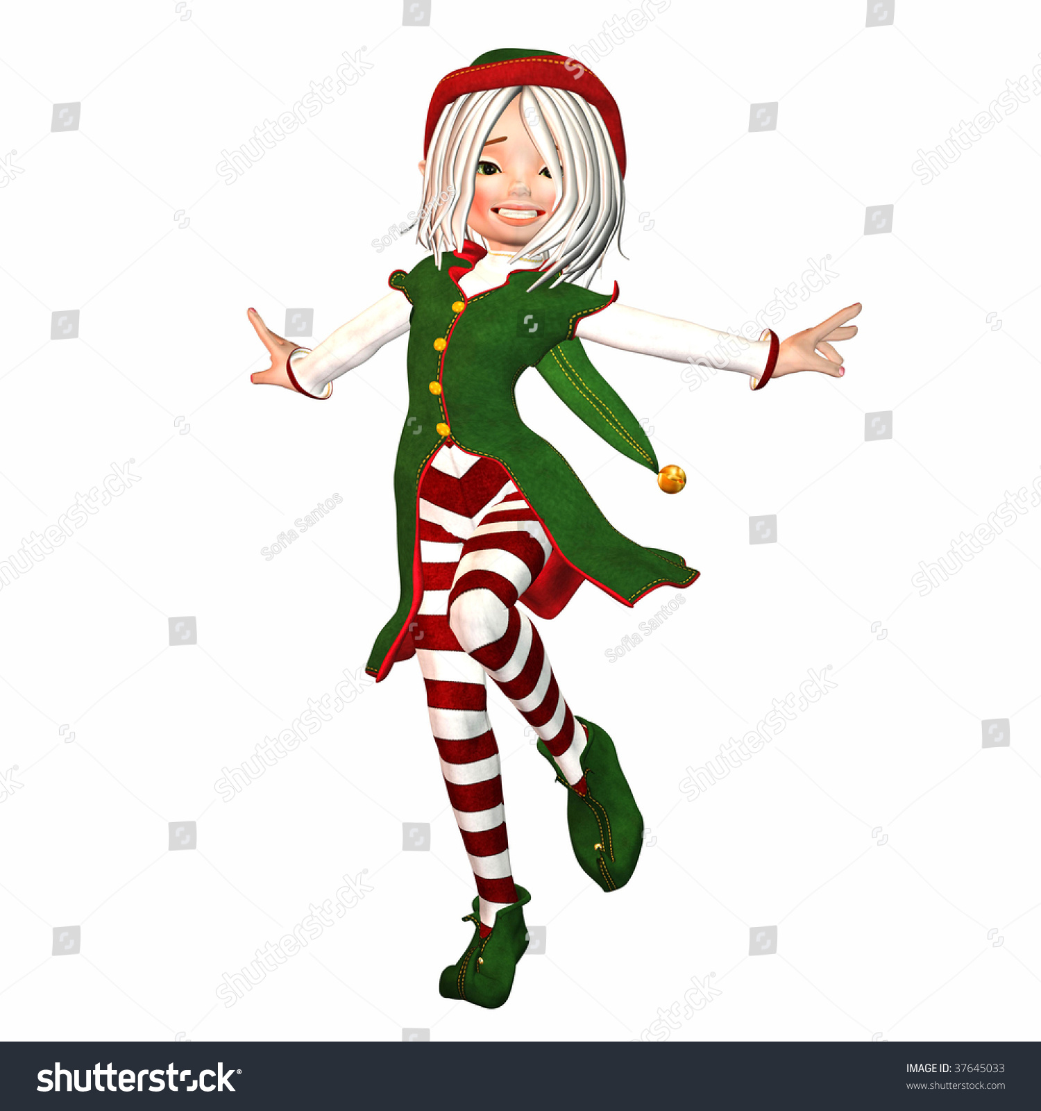 Christmas Elf Posing Stock Photo Shutterstock