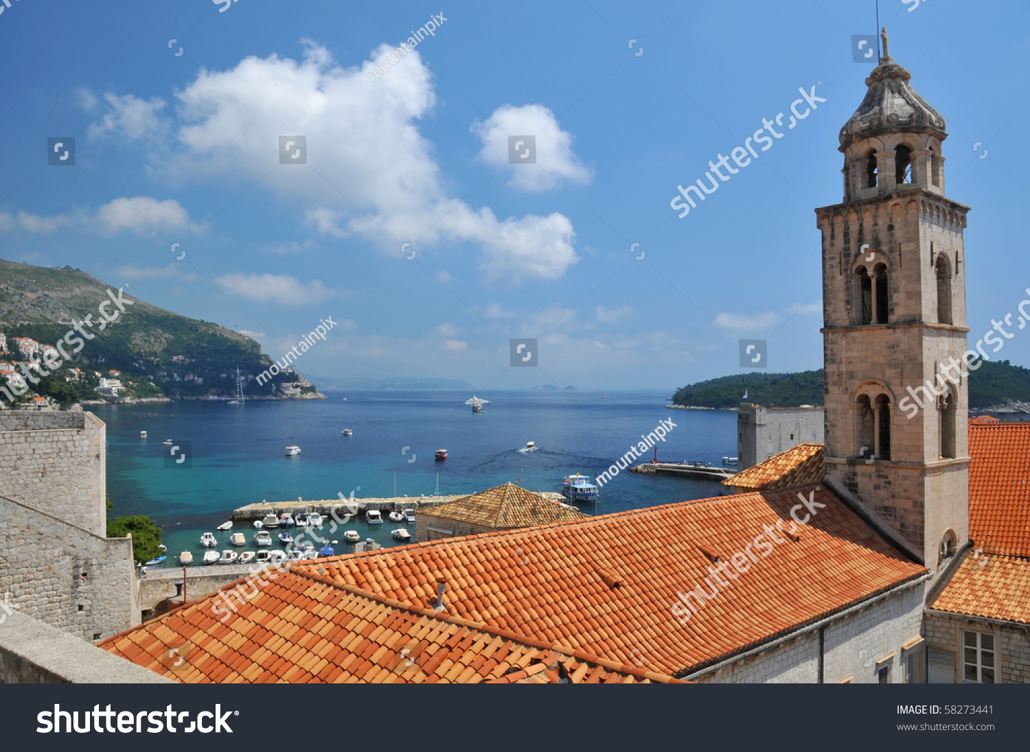 Church In The Unesco Listed City Of Dubrovnik Church Harbour And Fortifications Of The Unesco Listed