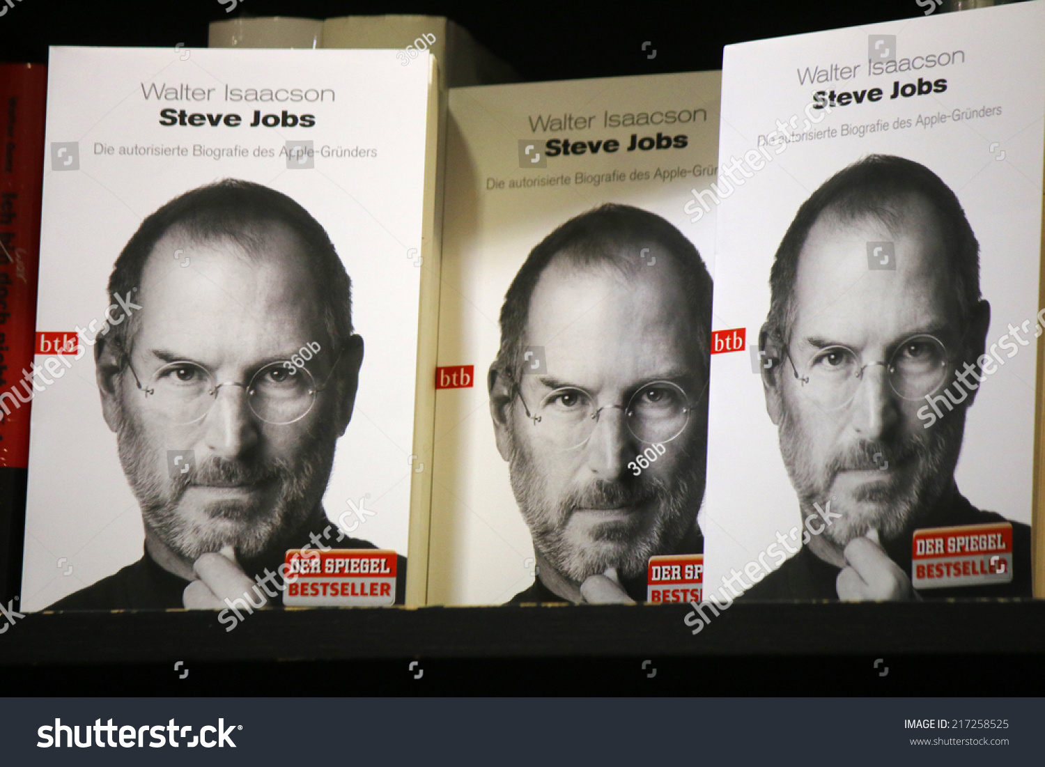 Circa August 2014 - Berlin: The Cover Of A Biography Of Apple Founder ...