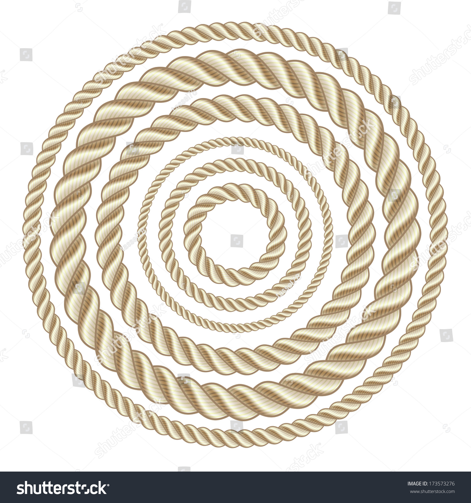 Circle Rope Illustration - 173573276 : Shutterstock