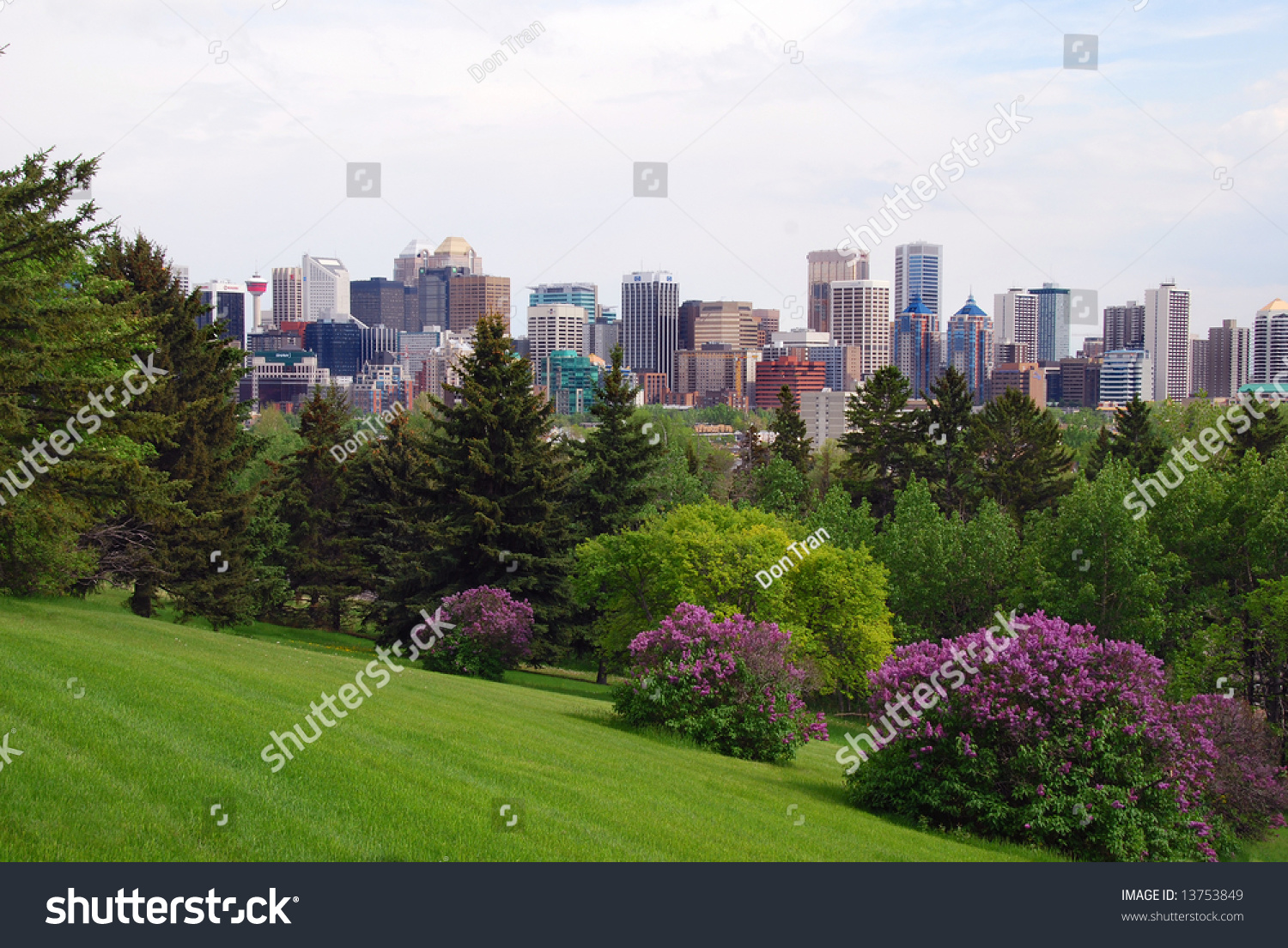 City Calgary Spring Stock Photo 13753849 Shutterstock