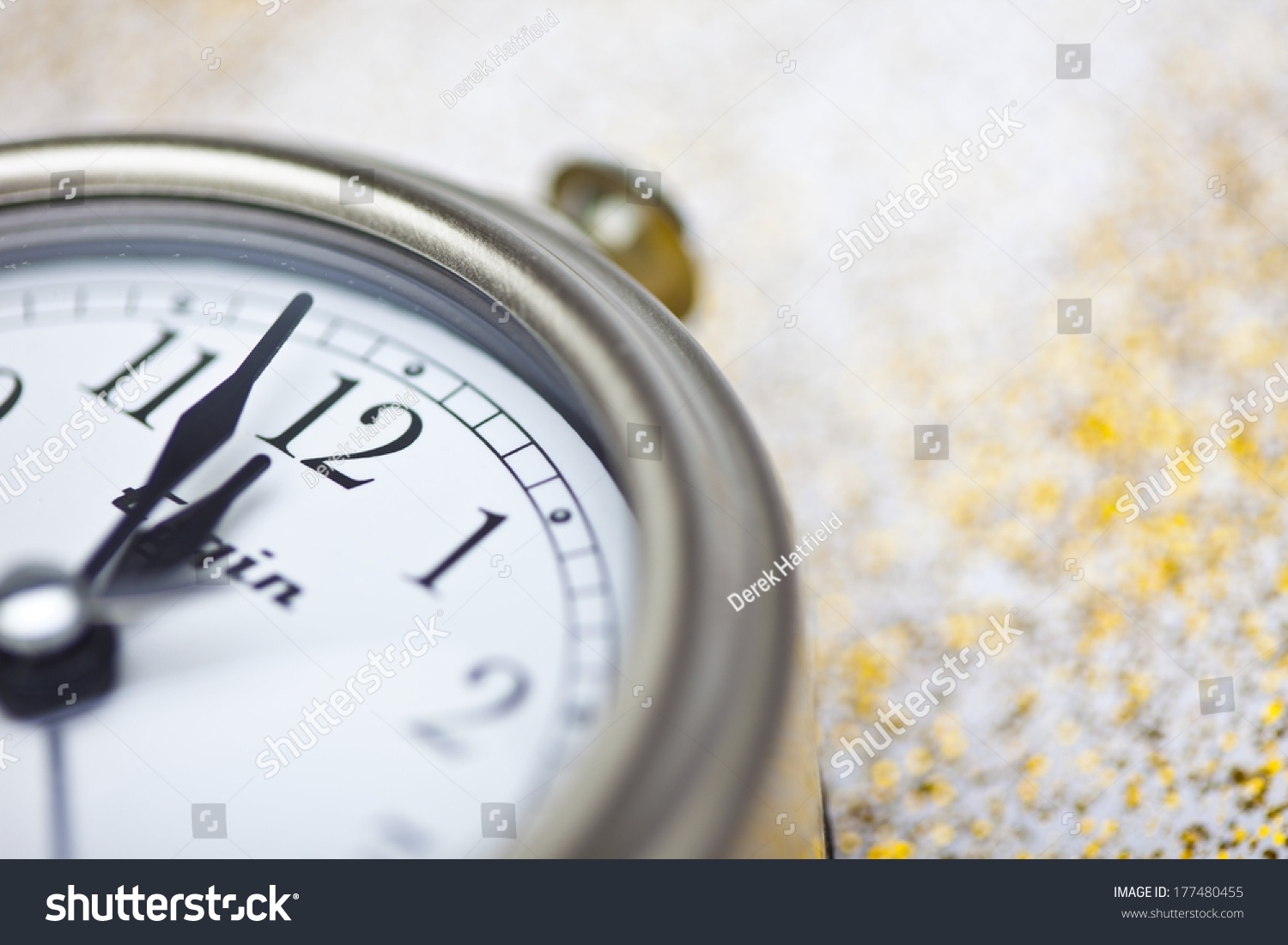 Clock Striking Twelve Stock Photo 177480455 Shutterstock