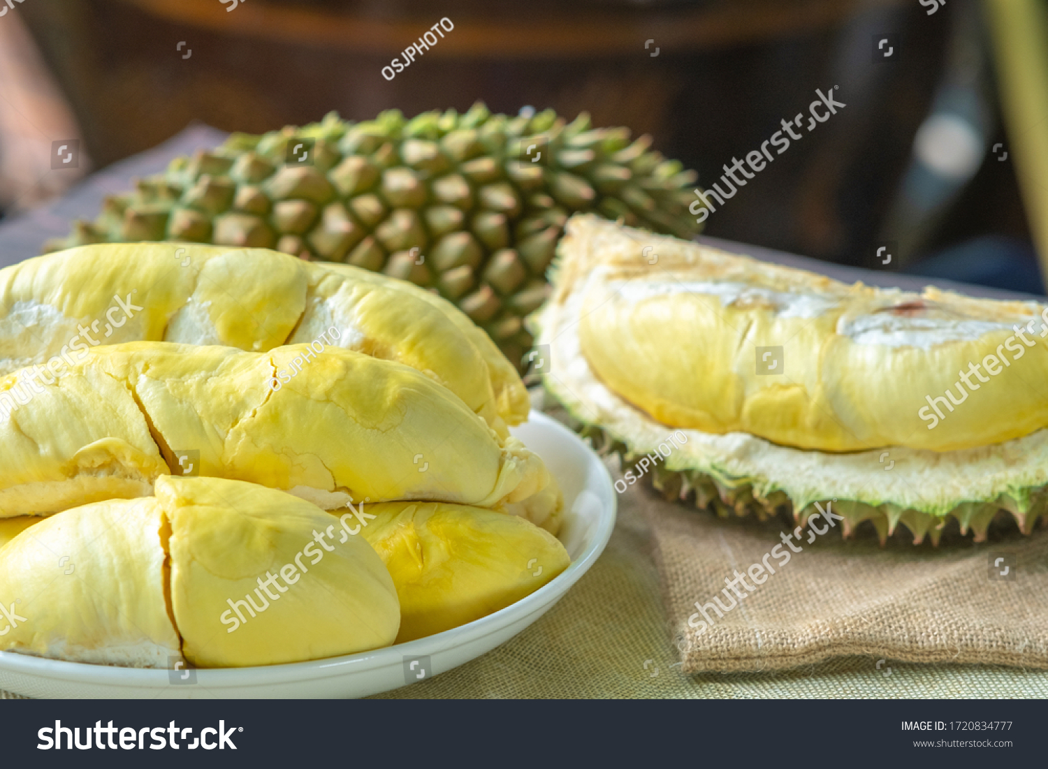 Close Delicious Golden Durian Monthong On Stock Photo Edit Now