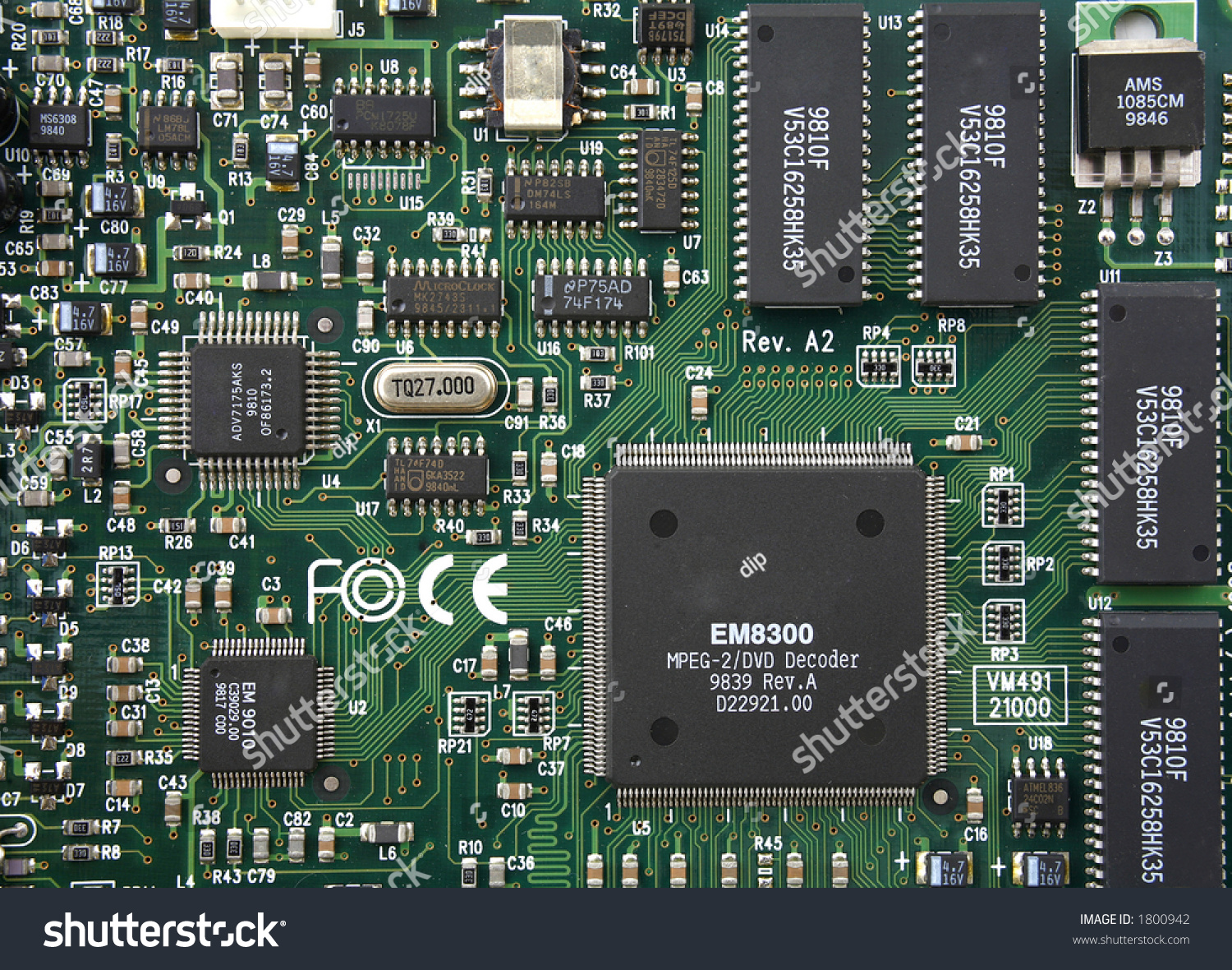 Close Up Of Integrated Circuits Board Stock Photo 1800942 Shutterstock