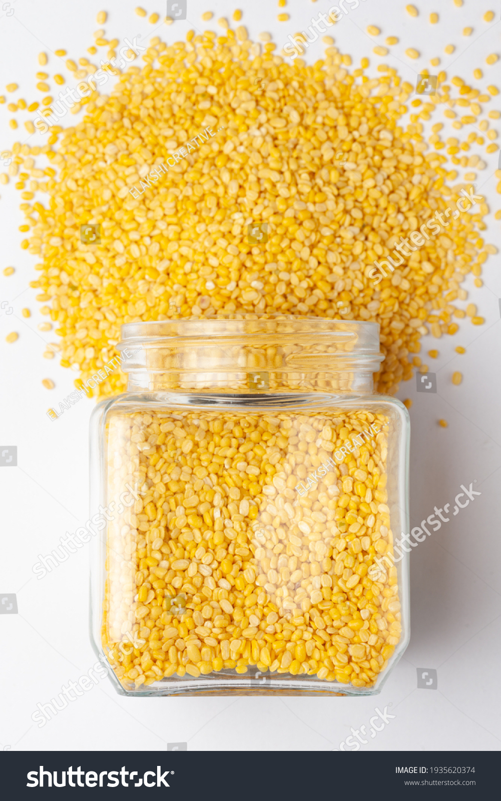 Close Organic Yellow Gram Vigna Radiata Stock Photo Edit Now 1935620374