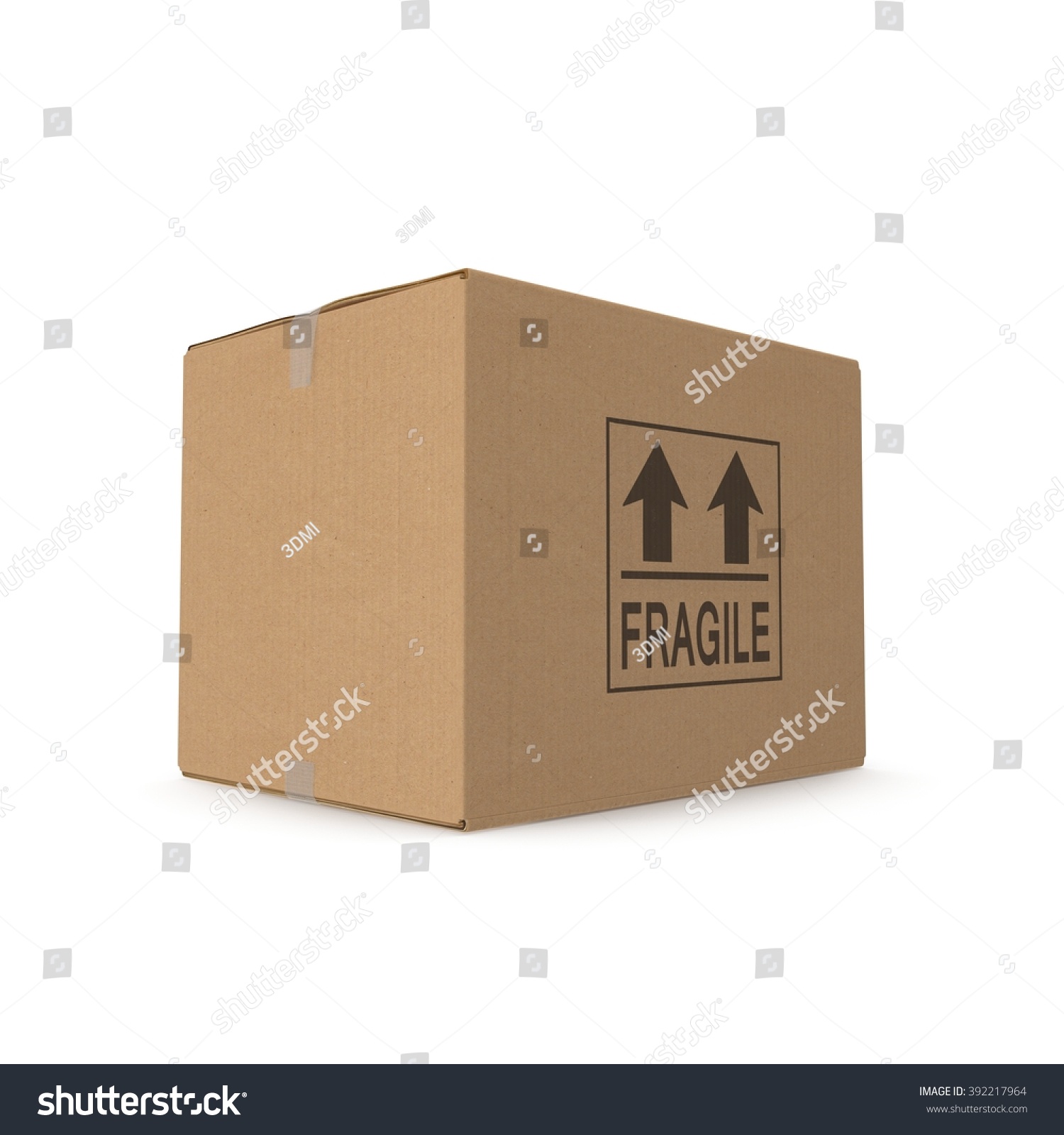 Closed Cardboard Box Taped Isolated On Stock Photo Shutterstock