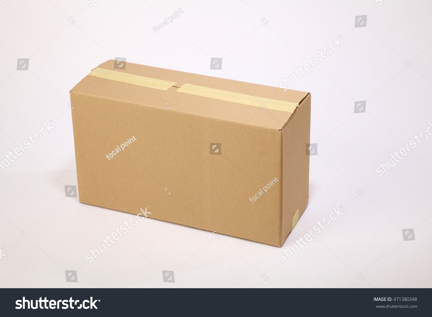 Closed Cardboard Box Taped Isolated On Stock Photo Shutterstock