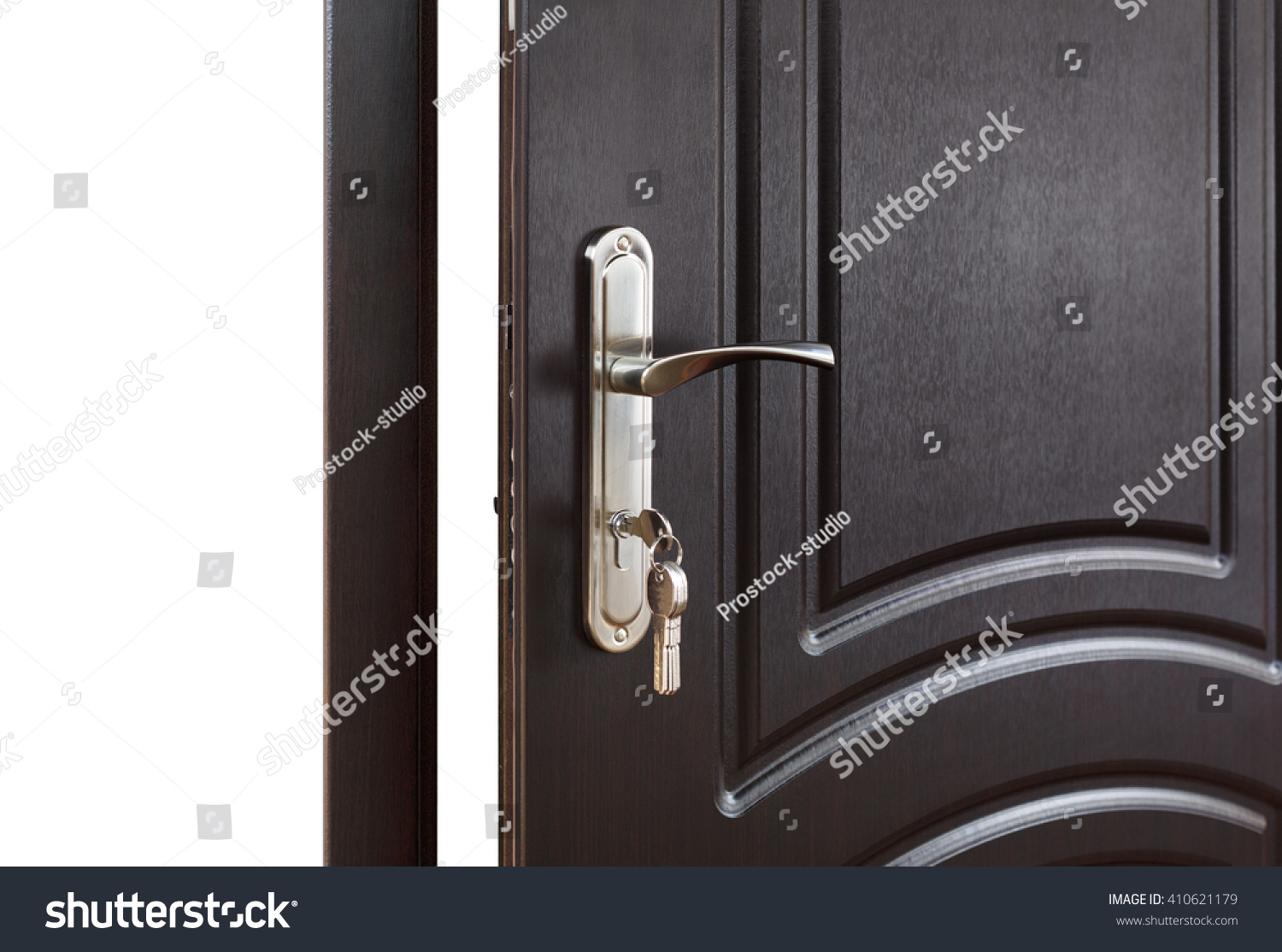 Closed door handle Door lock with keys Dark brown wooden door closeup Modern interior design door handle New house concept Real estate Closed door handle Door lock with keys Dark brown wooden door closeup Modern interior design door handle New house concept Real estate