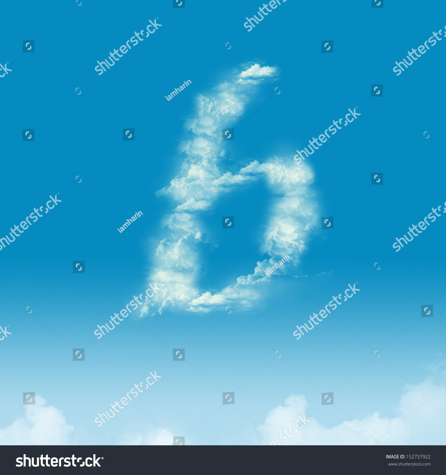 Clouds In Shape Of The Letter B Stock Photo 152737922 : Shutterstock