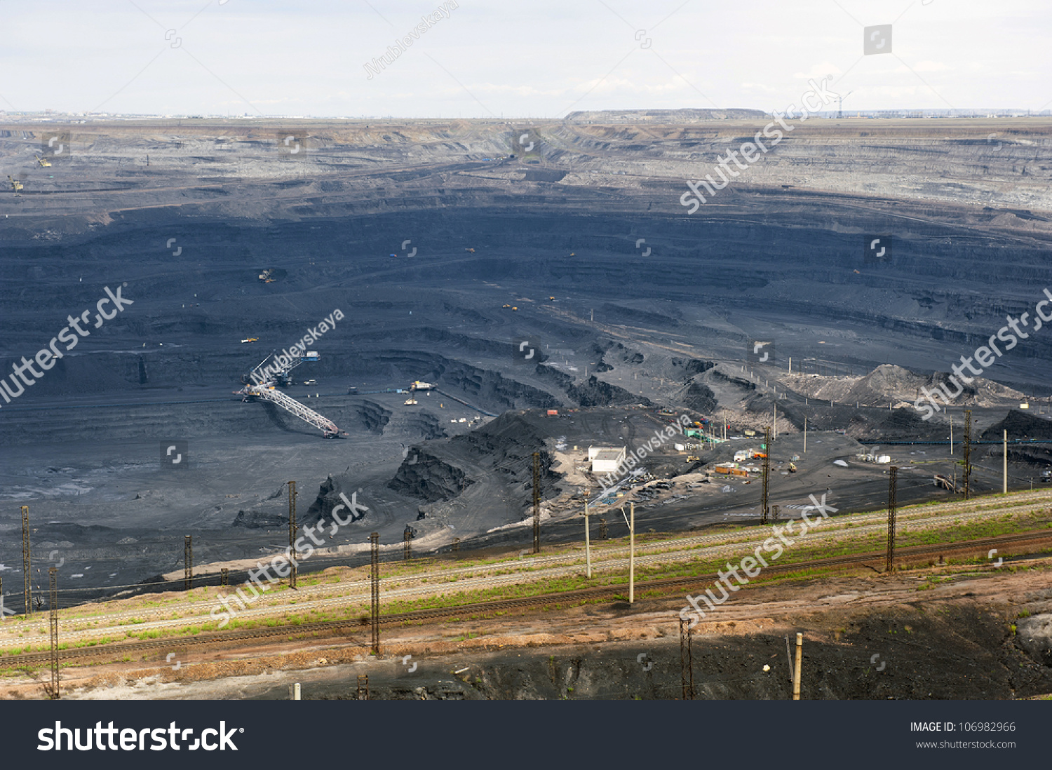 Coal Pit Opencast Minings Stock Photo 106982966 Shutterstock