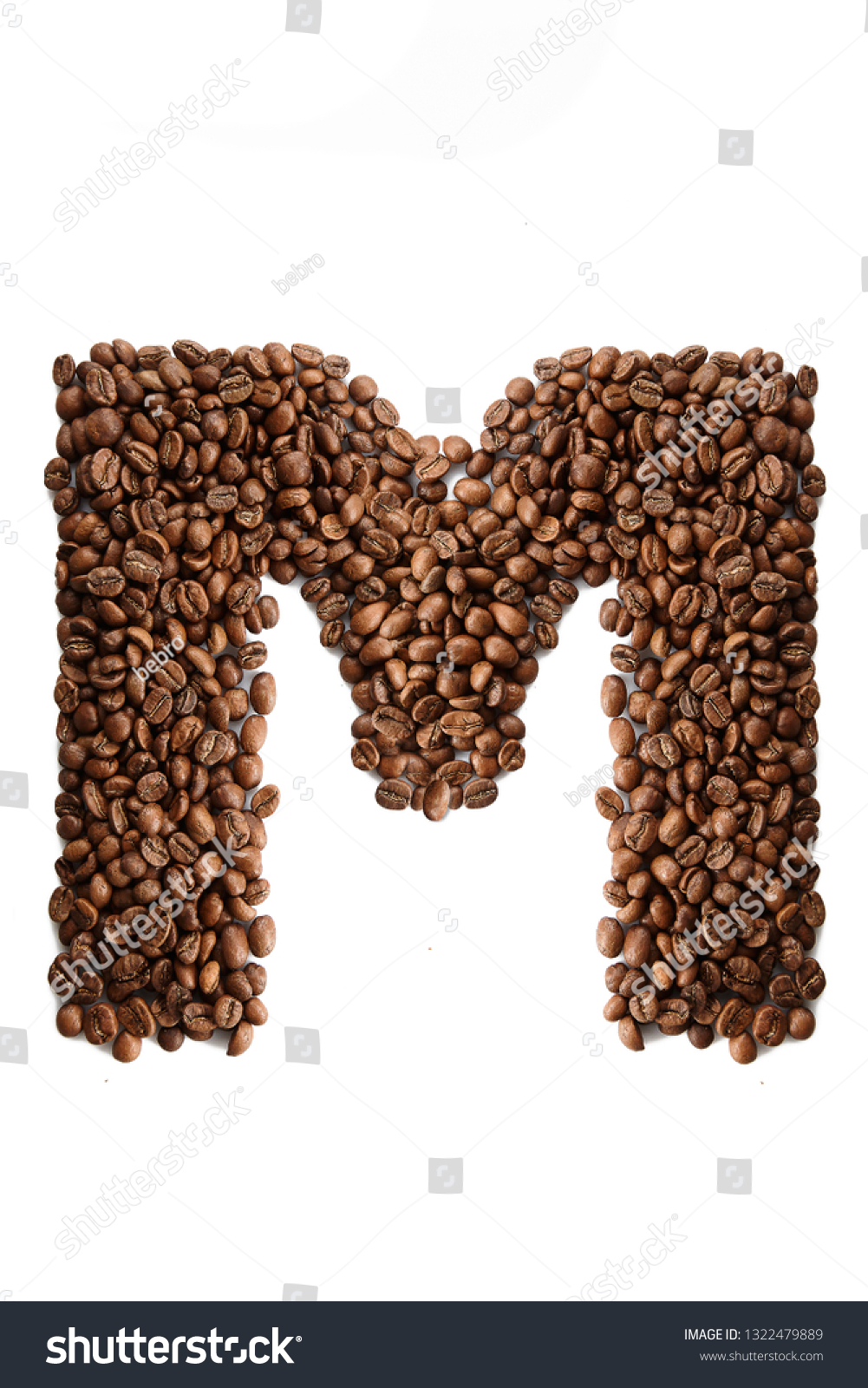 Coffee Font Alphabet Concept Isolated On Stock Photo