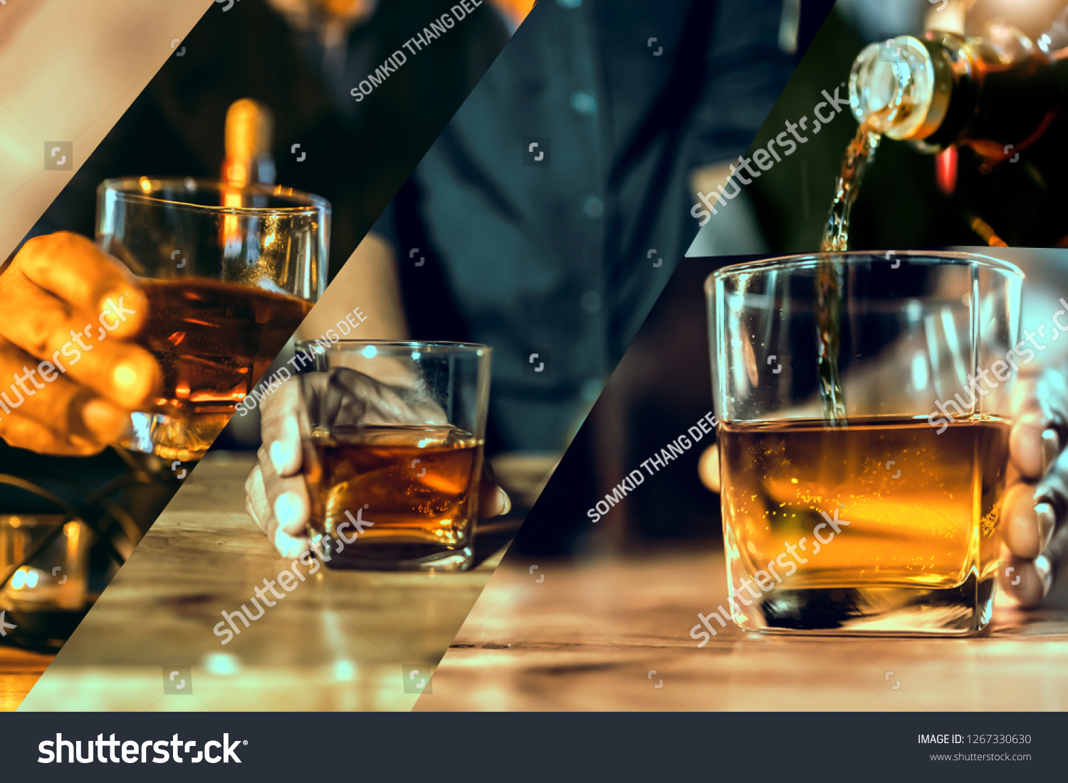 Collection Man Hand Holding Glass Whiskey Stock Photo Edit Now