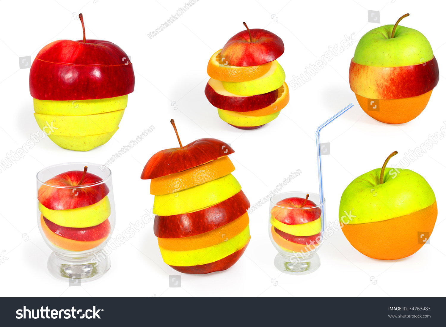 Collection Of Mixed Fruit Stock Photo 74263483 : Shutterstock