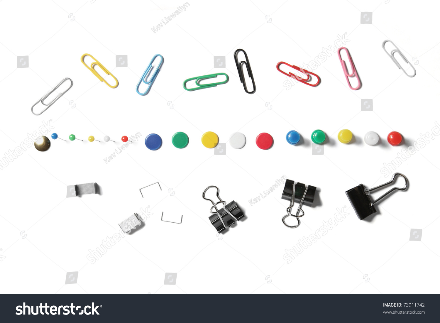 collection-of-stationary-isolated-on-white-including-a-selection-of-four-types-of-push-pins