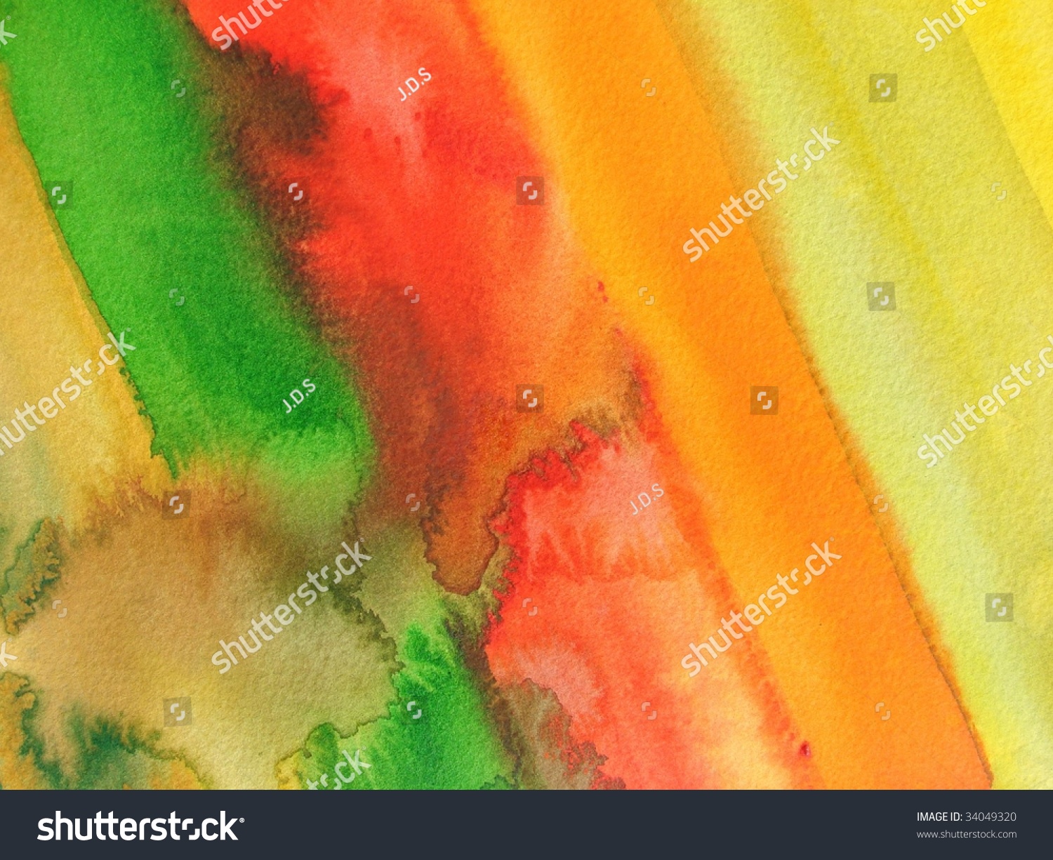 Colorful Abstract Watercolor Background Stock Photo 34049320 : Shutterstock